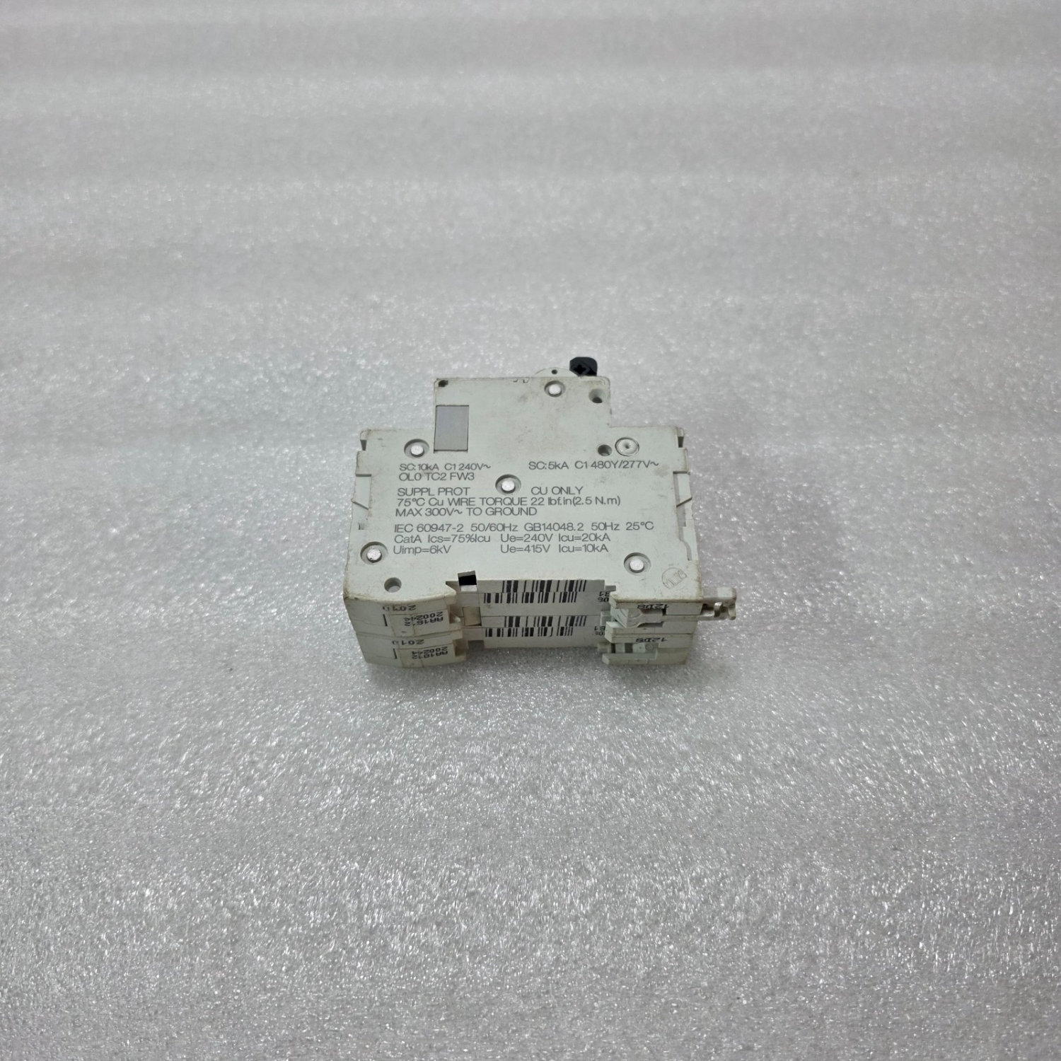 S ELECTRIC MULTI 9 C60 D2A 2 POLE MINIATURE CIRCUIT BREAKER MCB 2A 480Y/277V - Image 4