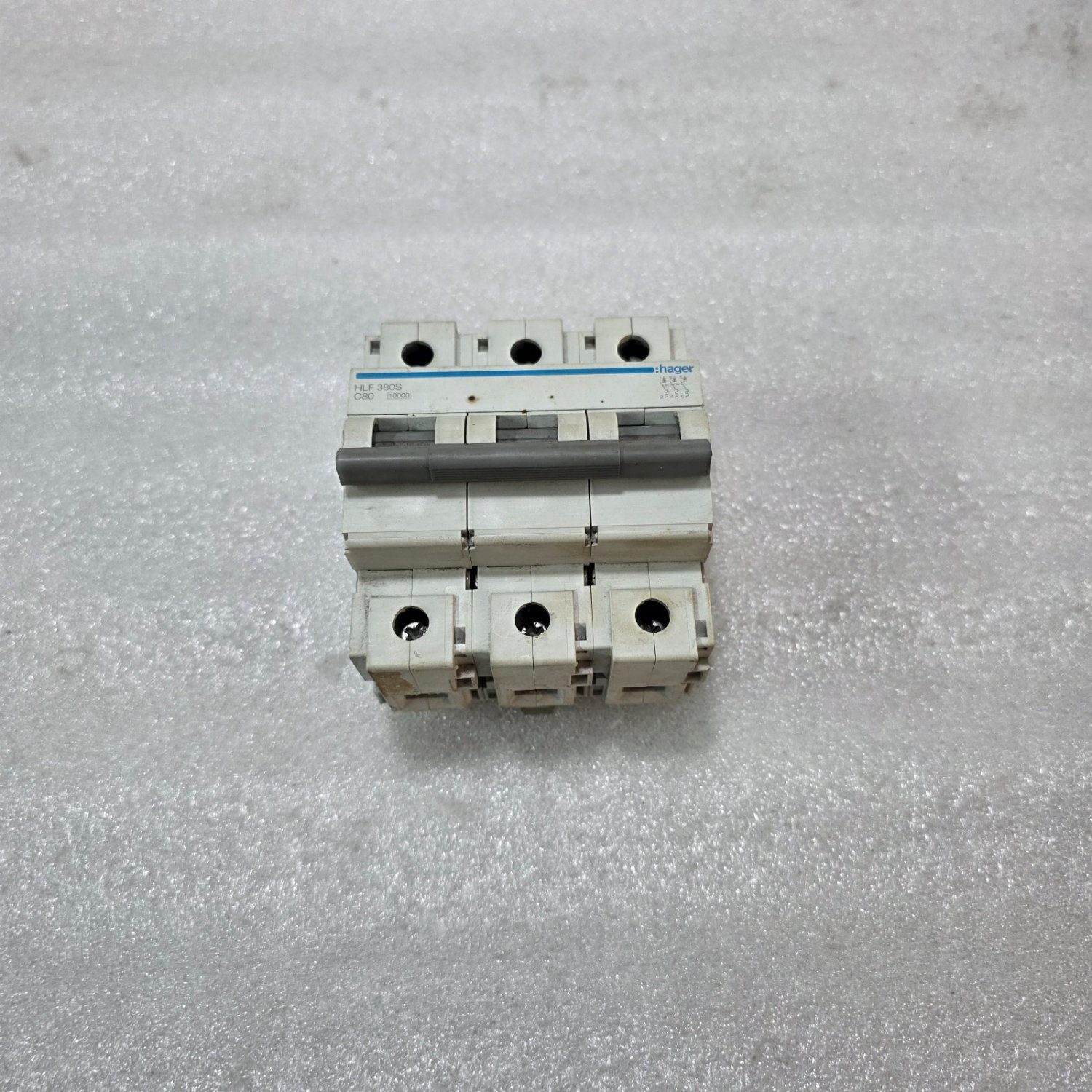 Hager HLF380S 80A 3-Pole Type C MCB Industrial Circuit Breaker