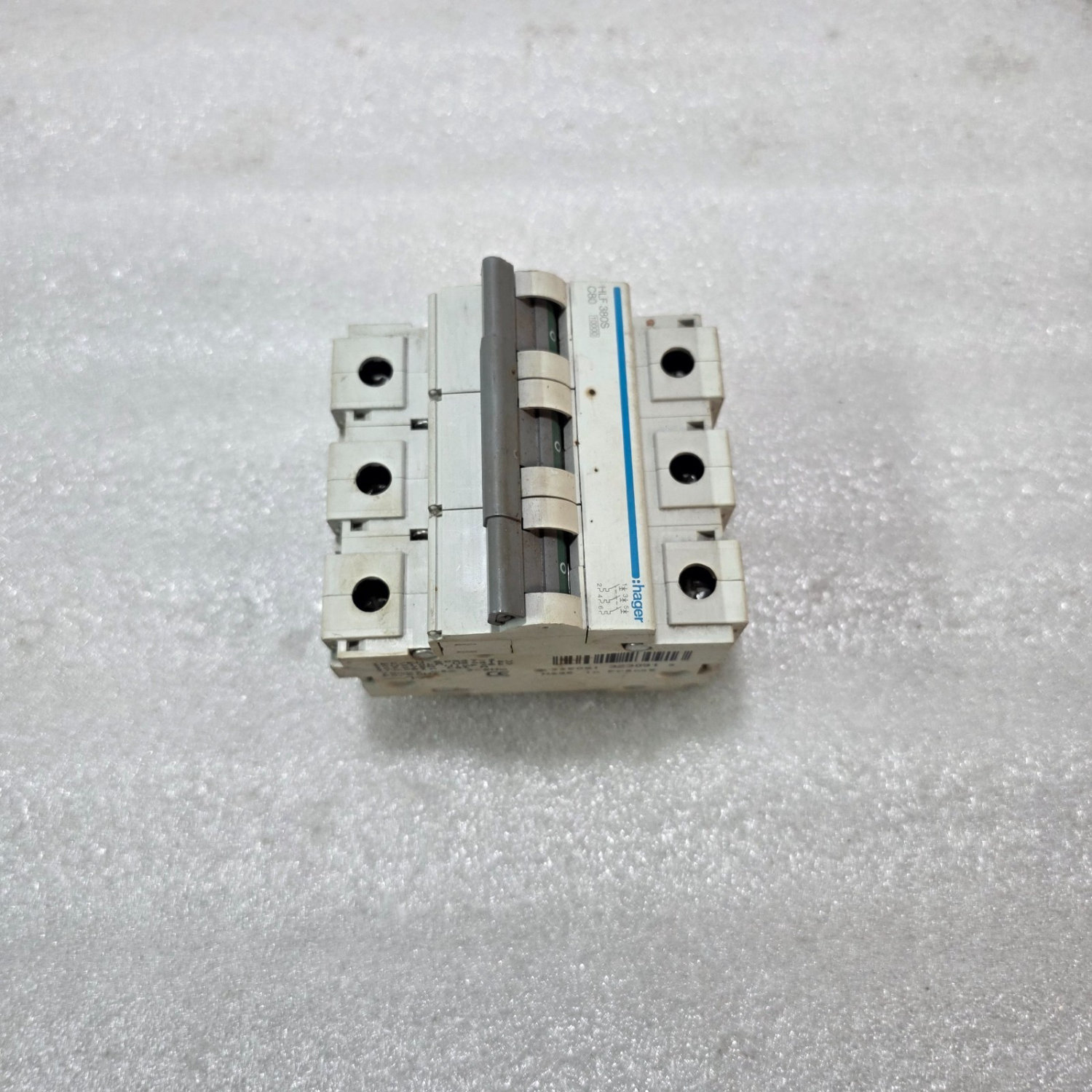 Hager HLF380S 80A 3-Pole Type C MCB Industrial Circuit Breaker - Image 2