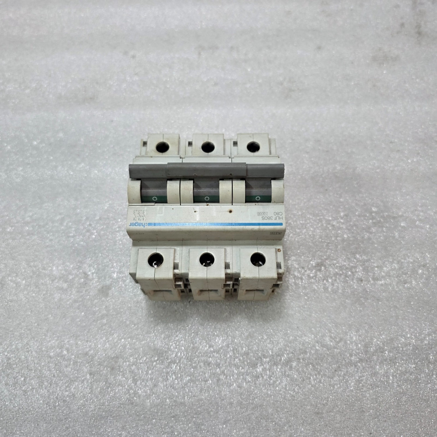 Hager HLF380S 80A 3-Pole Type C MCB Industrial Circuit Breaker - Image 3
