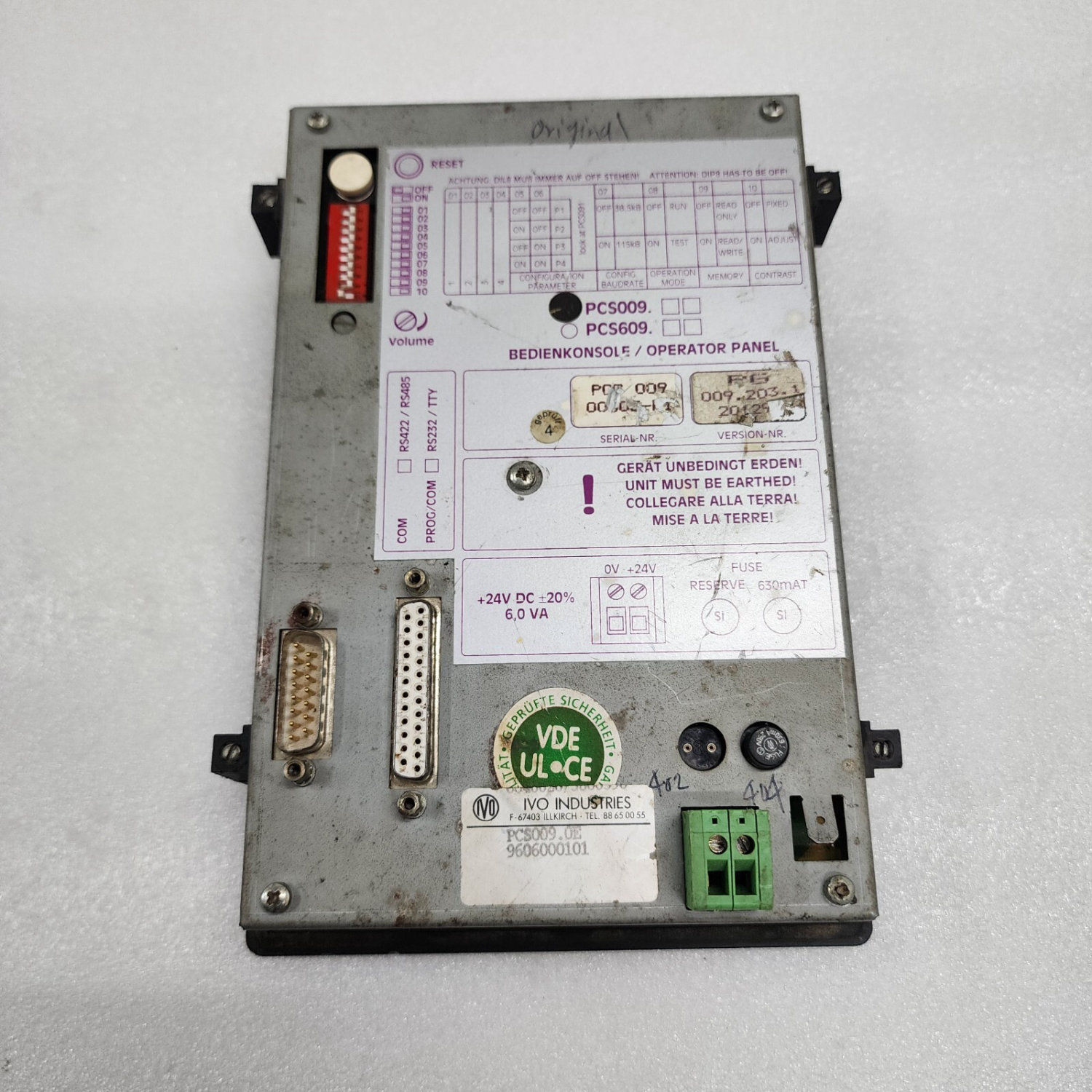 LAUER PCS 009 TOPLINE MICRO OPERATOR PANEL 24VDC - Image 3