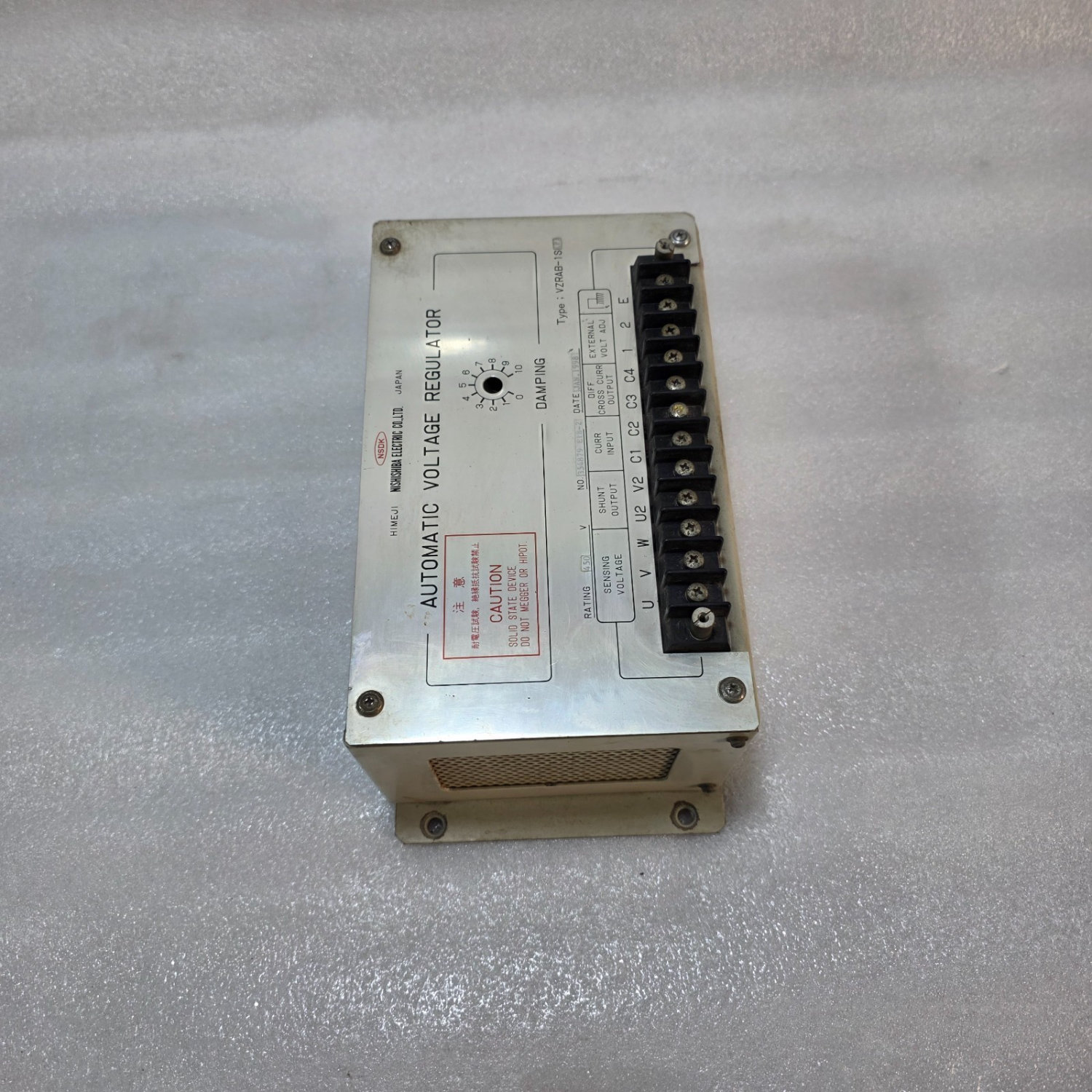 NISHISHIBA VZRAB-1S(P) AUTOMATIC VOLTAGE REGULATOR AVR 450V – INDUSTRIAL GENERAT - Image 2