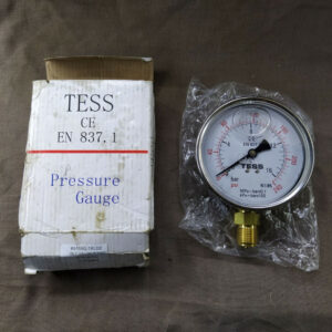 Tess 100D Pressure Gauge 651550-1XLD2 CE EN 837.1 16 BAR 240 PSI 1/2" BSP BM