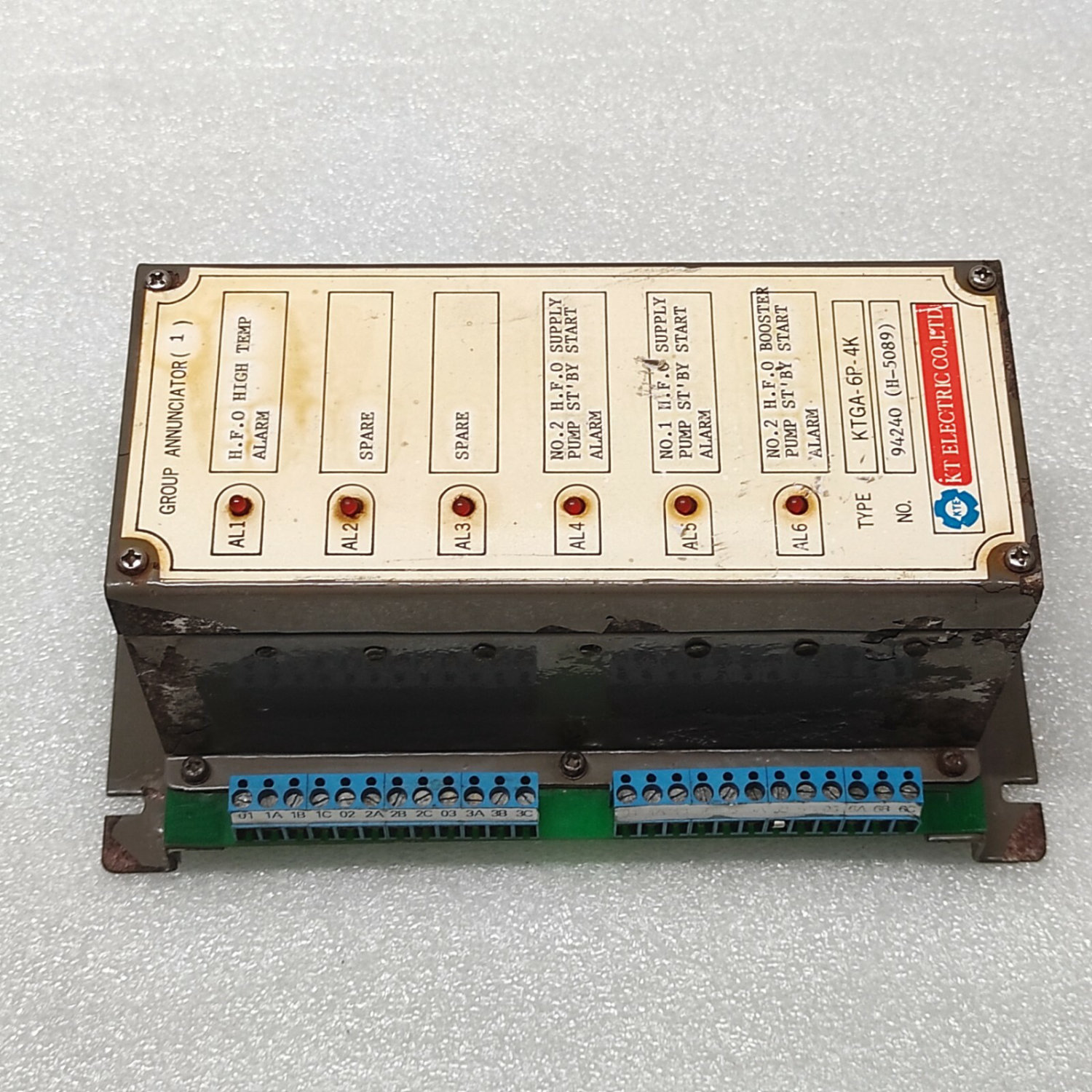 KT ELECTRIC KTGA-6P-4K GROUP ANNUNCIATOR 94240 H-5089 - Image 3