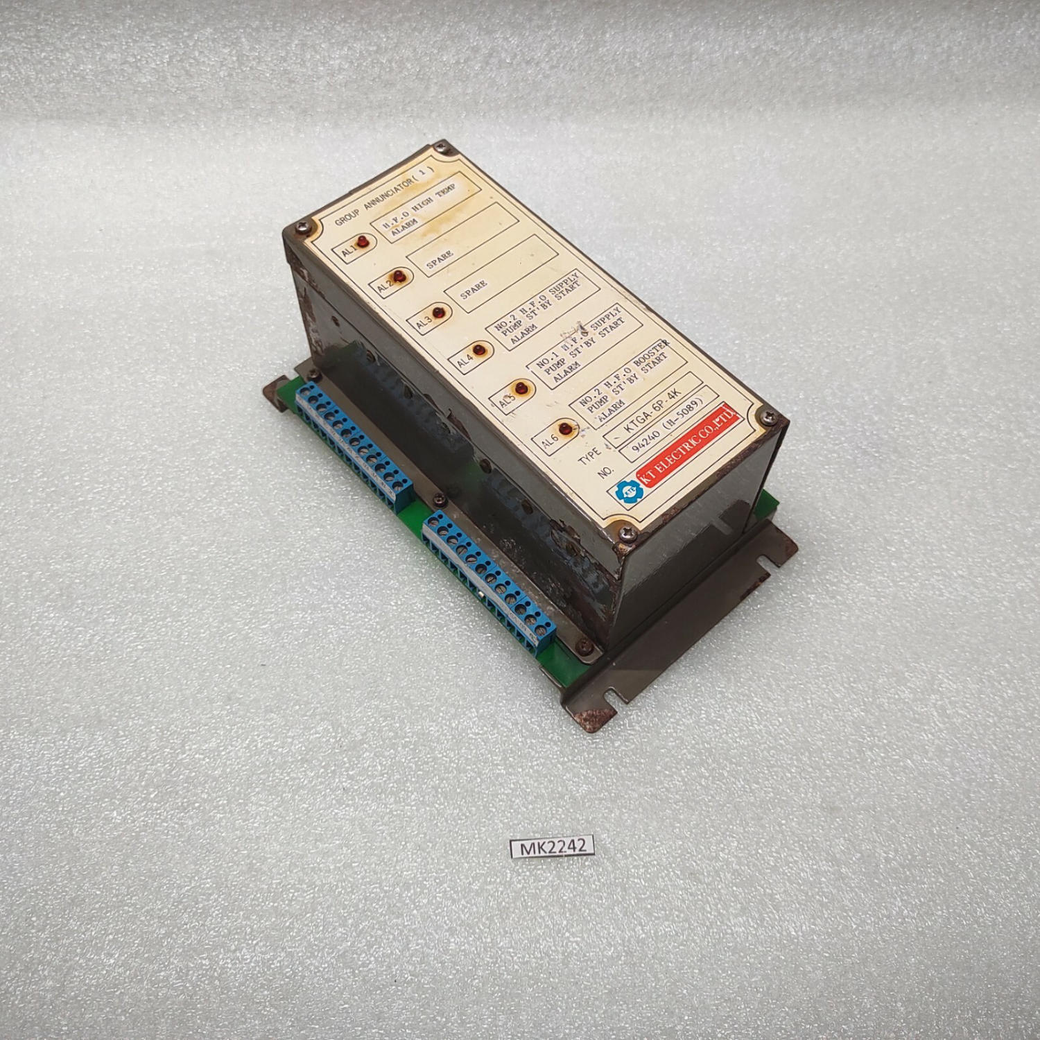 KT ELECTRIC KTGA-6P-4K GROUP ANNUNCIATOR 94240 H-5089 - Image 9
