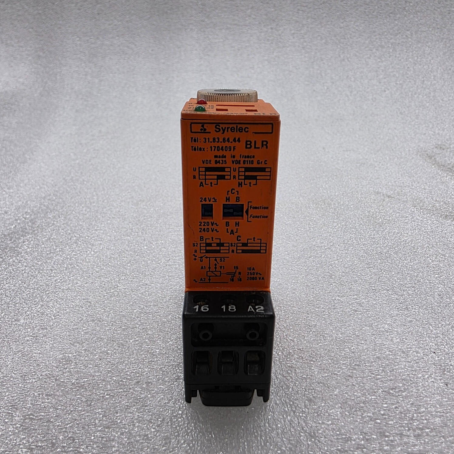 SYRELEC BLR TIMER RELAY 220-240VAC/24VDC - Image 3