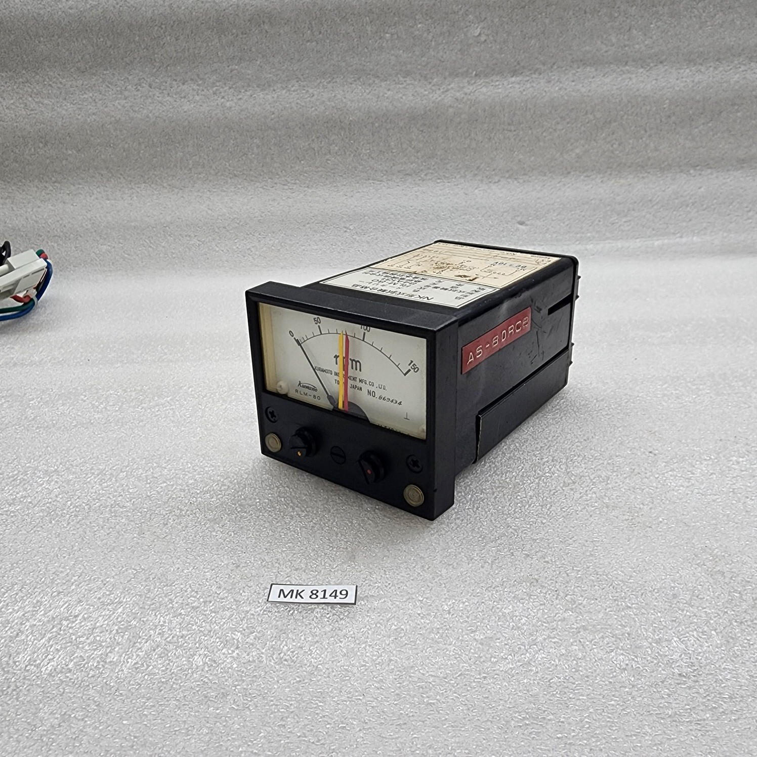 KUWANO KURAMOTO INSTRUMENT RLM80 RPM METER - Image 7