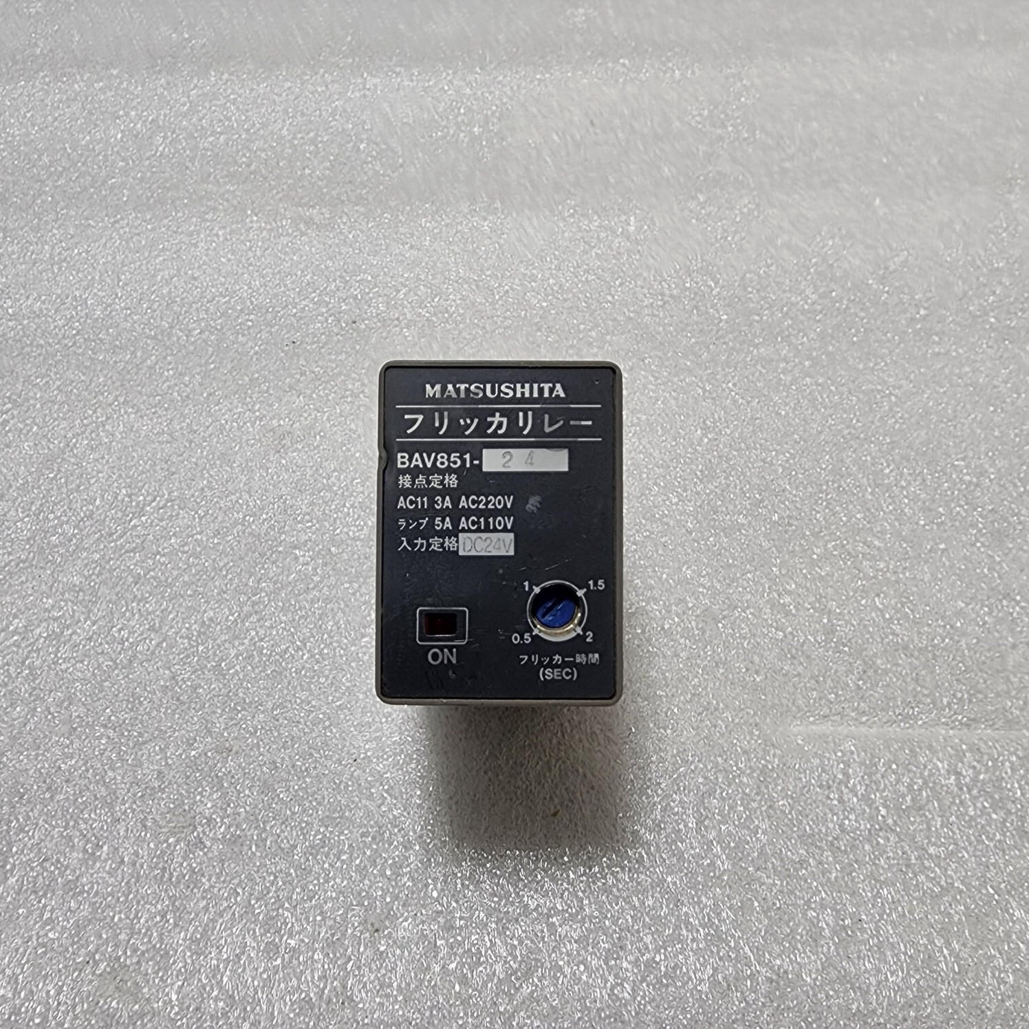 MATSUSHITA BAV851-24 FLICKER RELAY 24VDC