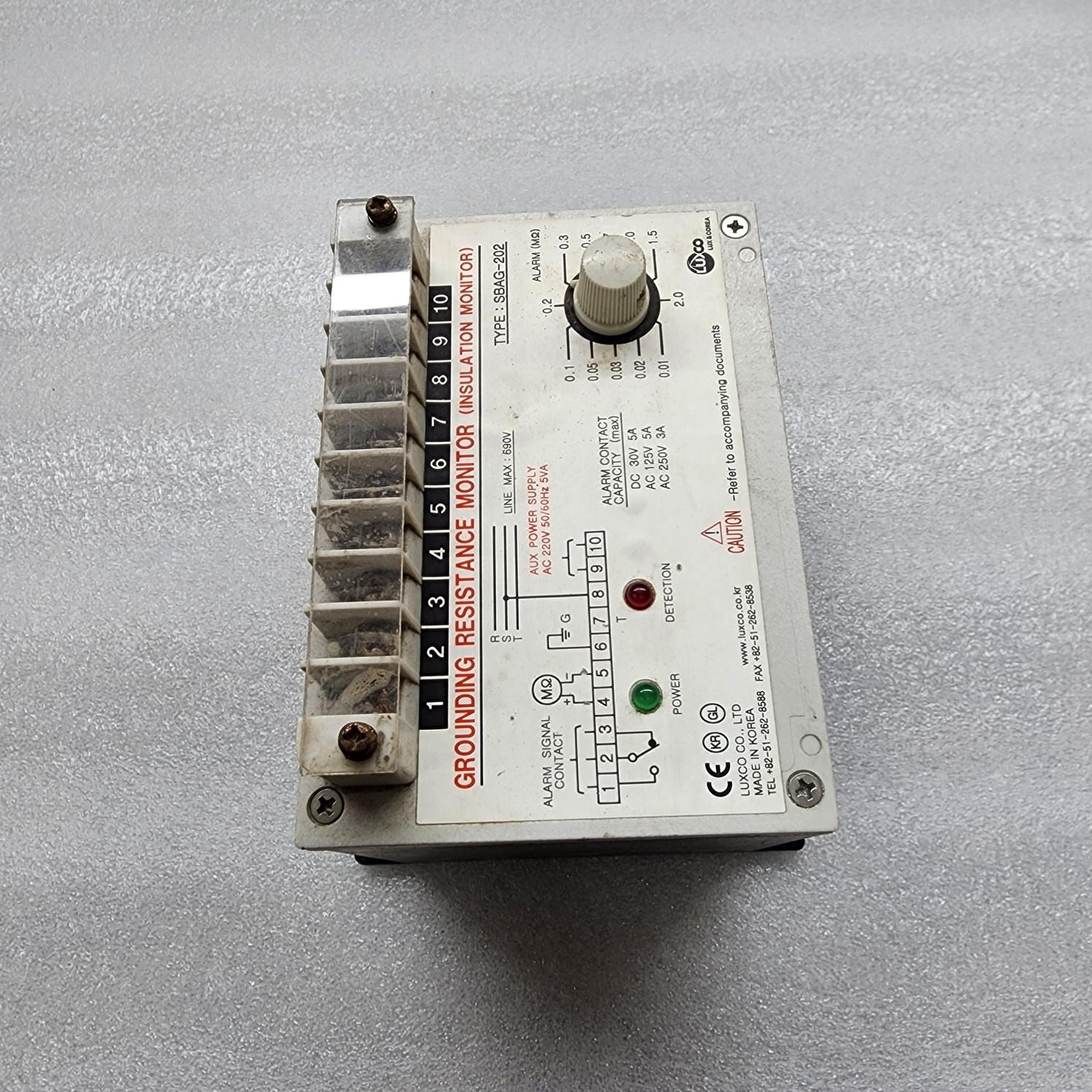 LUXCO SBAG-202 INSULATION MONITOR 220V - Image 2