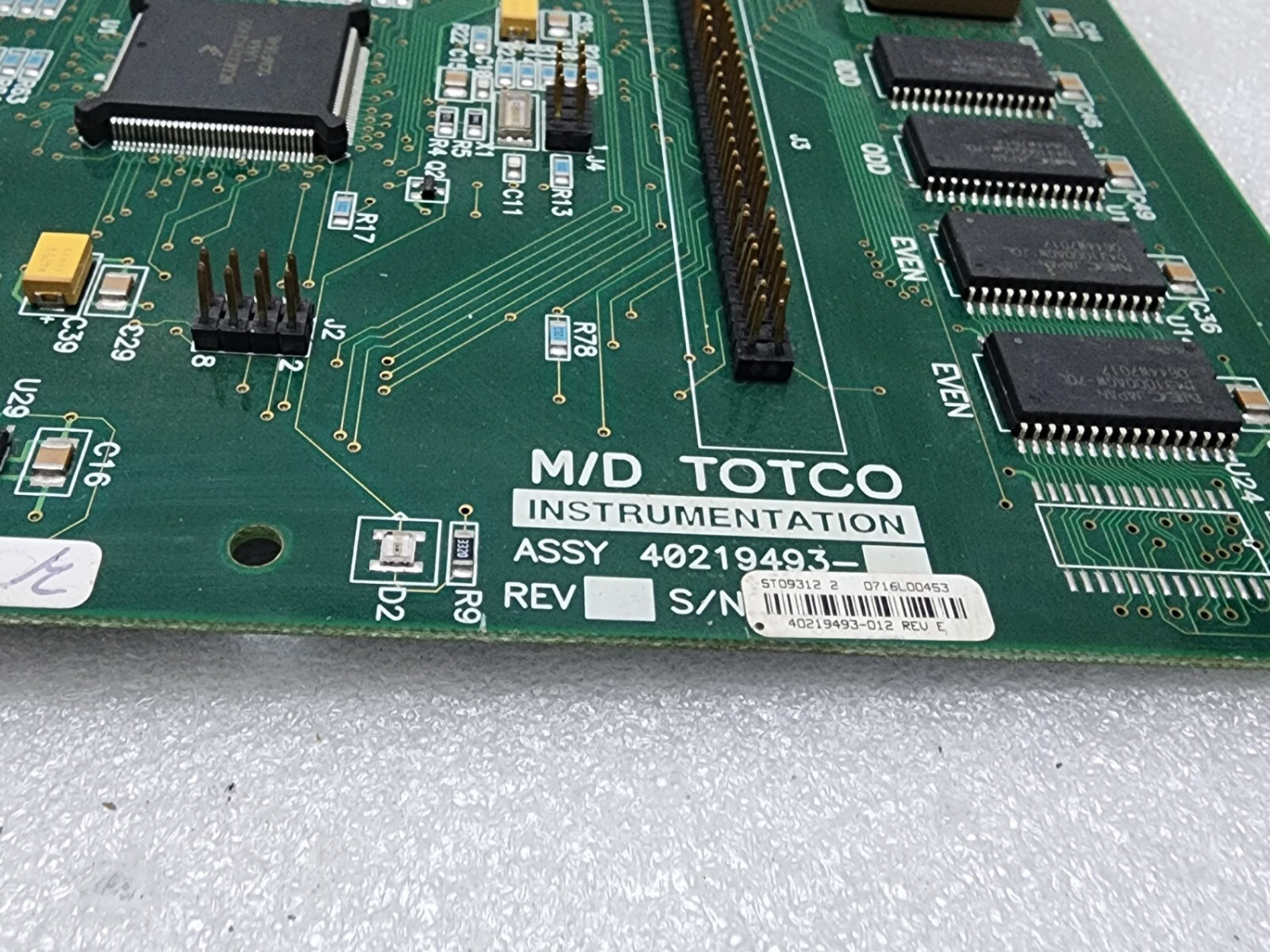 MD TOTCO 40219493 PCB FAB 219494-001 REV G - Image 3