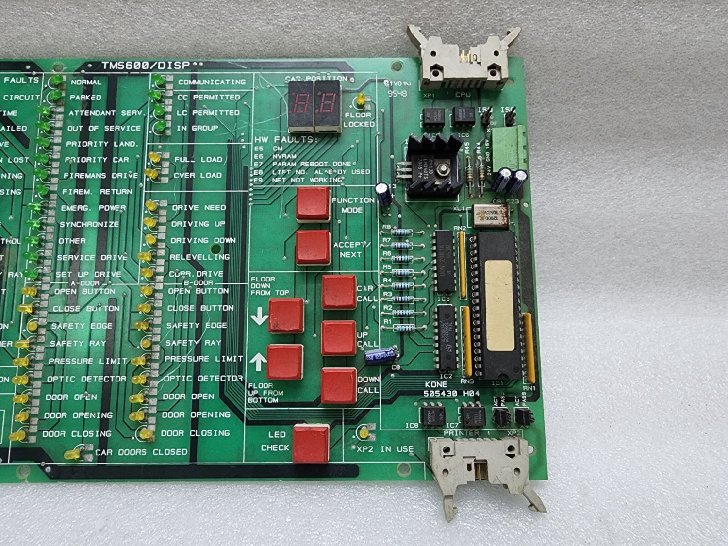 KONE TMS600/DISP ELEVATOR PCB 505430H04 - Image 5