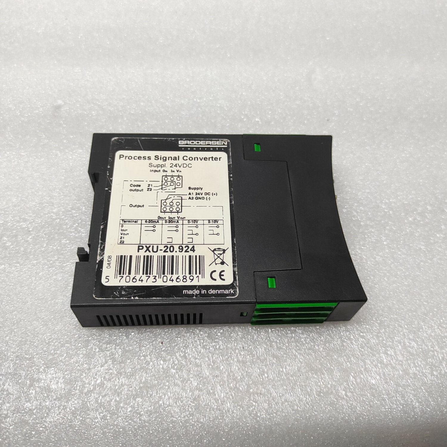 BRODERSON PXU-20.924 PROCESS SIGNAL CONVERTER 24VDC PXU20924 - Image 3
