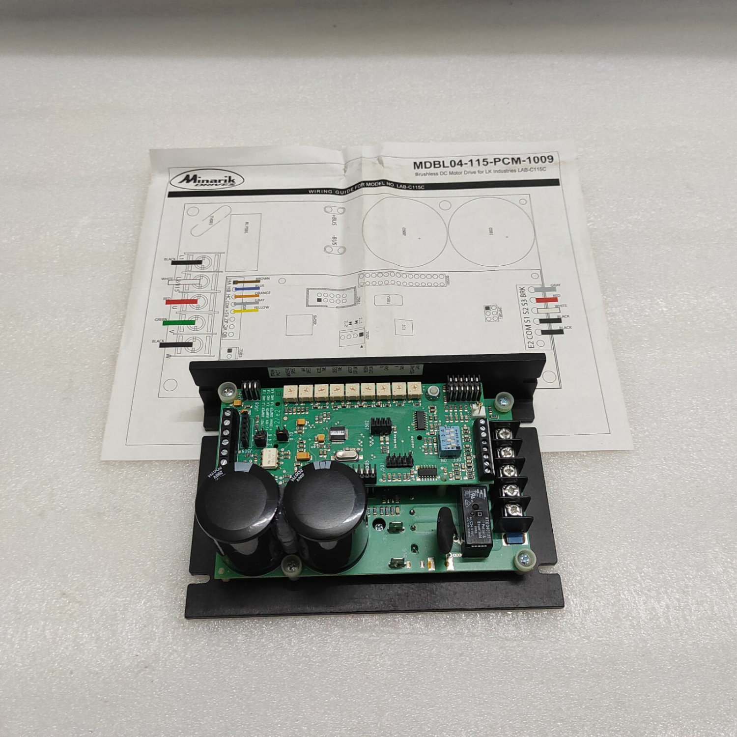 MINARIK DRIVES MDBL04-115-PCM-1009 BRUSHLESS DC MOTOR DRIVE 115VAC - Image 8