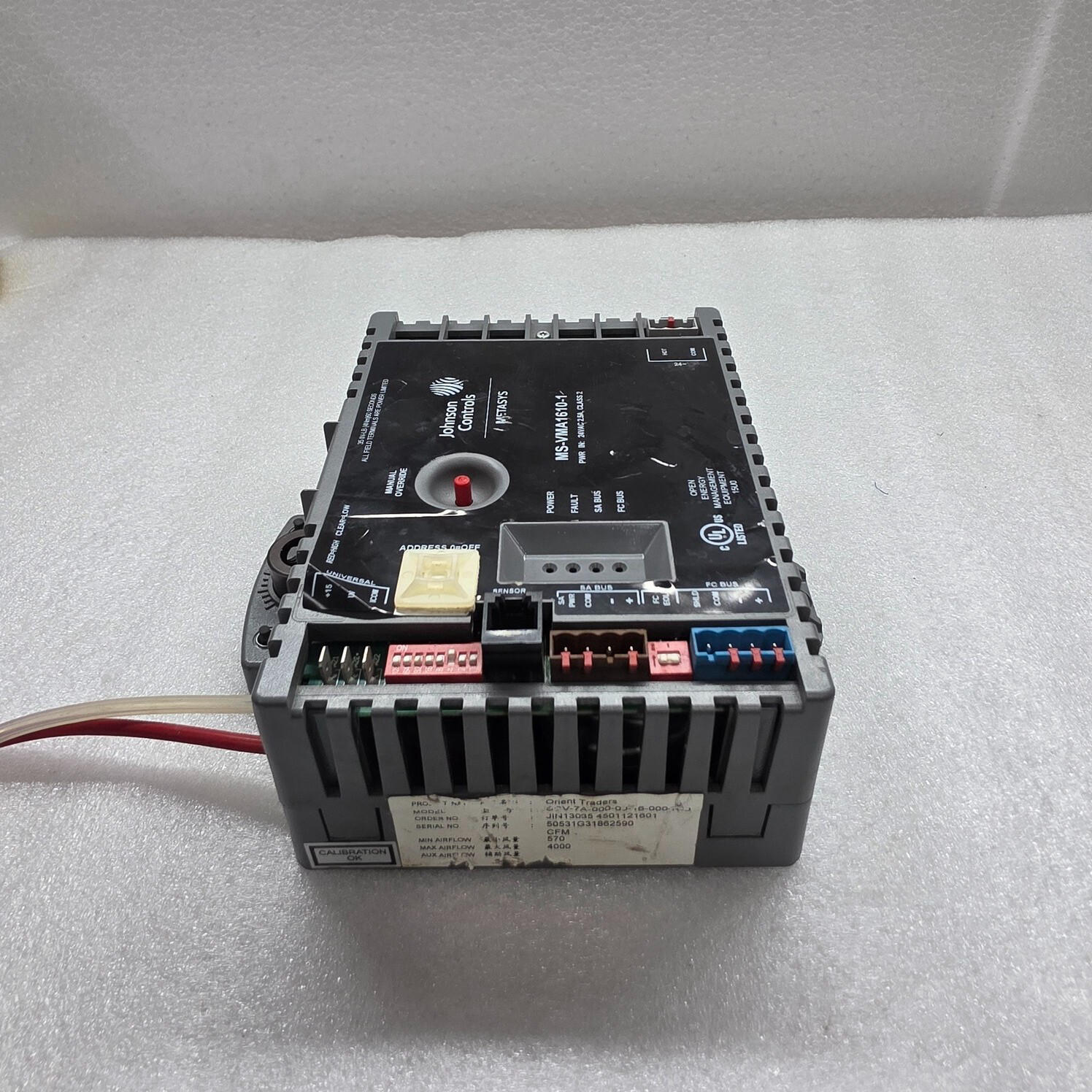 JOHNSON CONTROLS MS-VMA1610-1 VARIABLE AIR VOLUME CONTROLLER 24V - Image 2