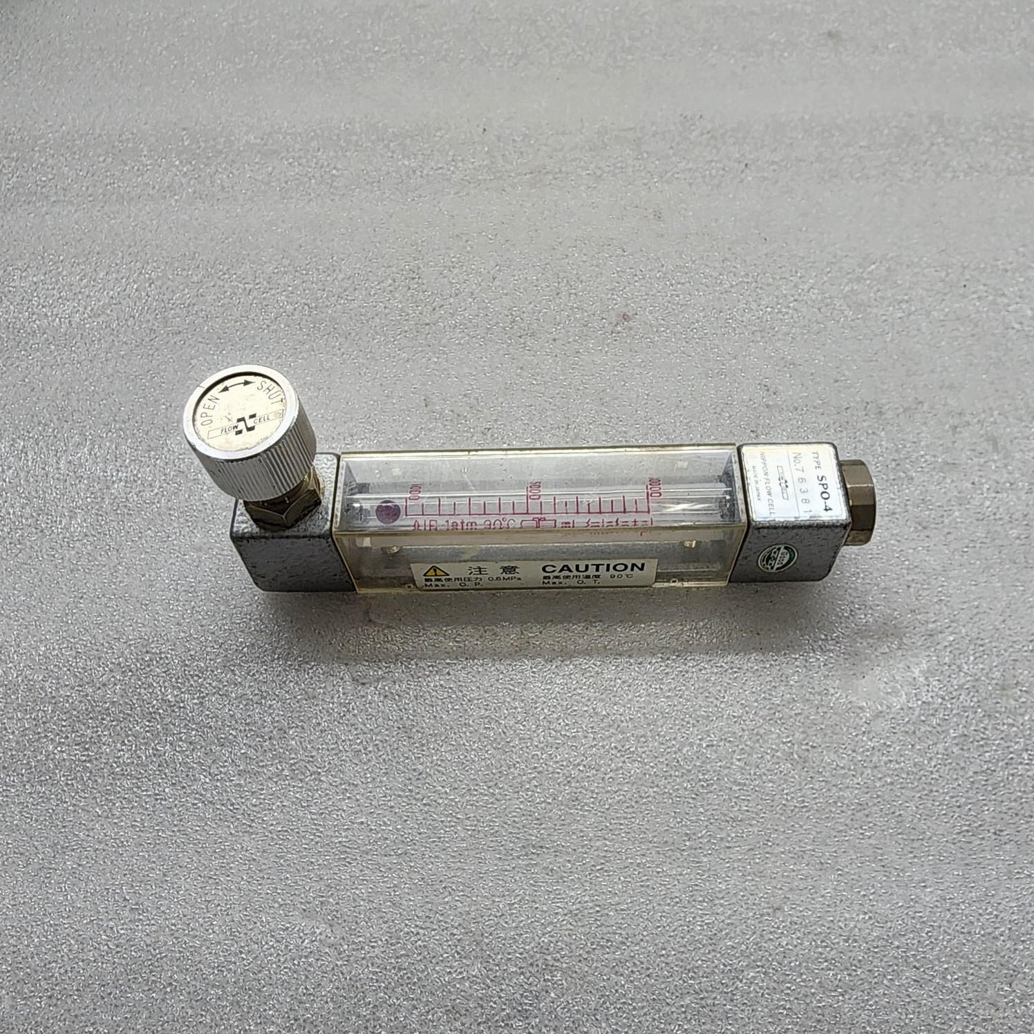 NIPPON FLOW CELL SPO-4 FLOW METER 76381 - Image 2