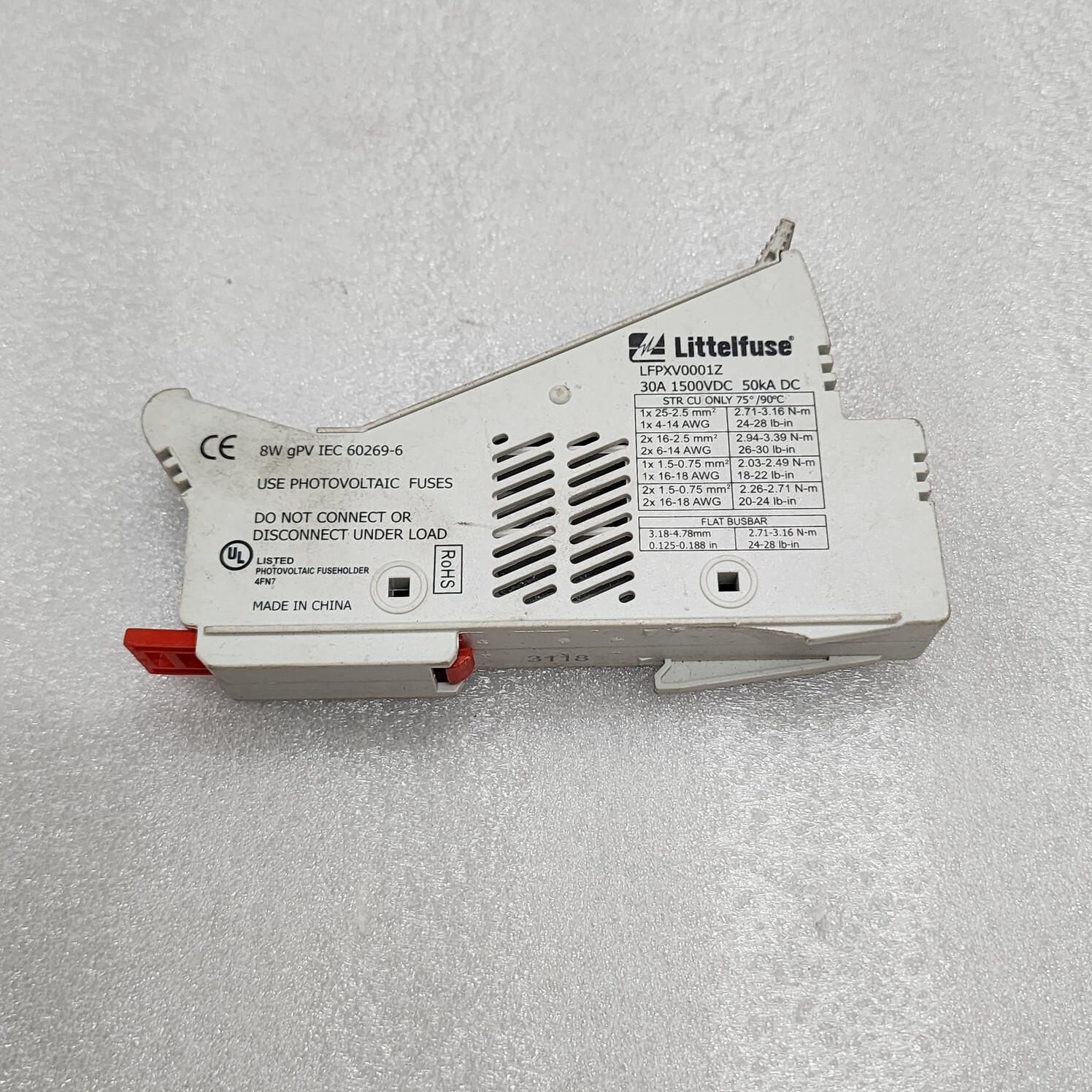 LITTLEFUSE LFPXV FUSE HOLDER 30A 1500VDC - Image 3