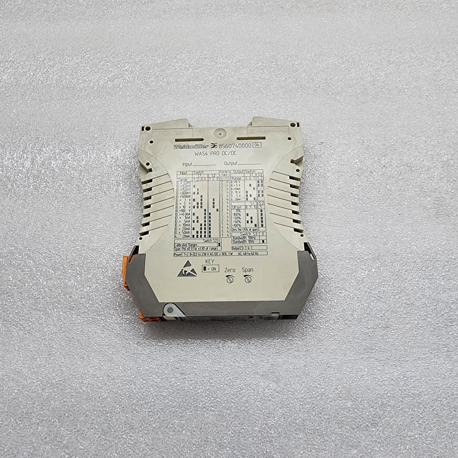 WEIDMULLER WAS4 PRO DC/DC SIGNAL CONVERTER 856074000006 - Image 3