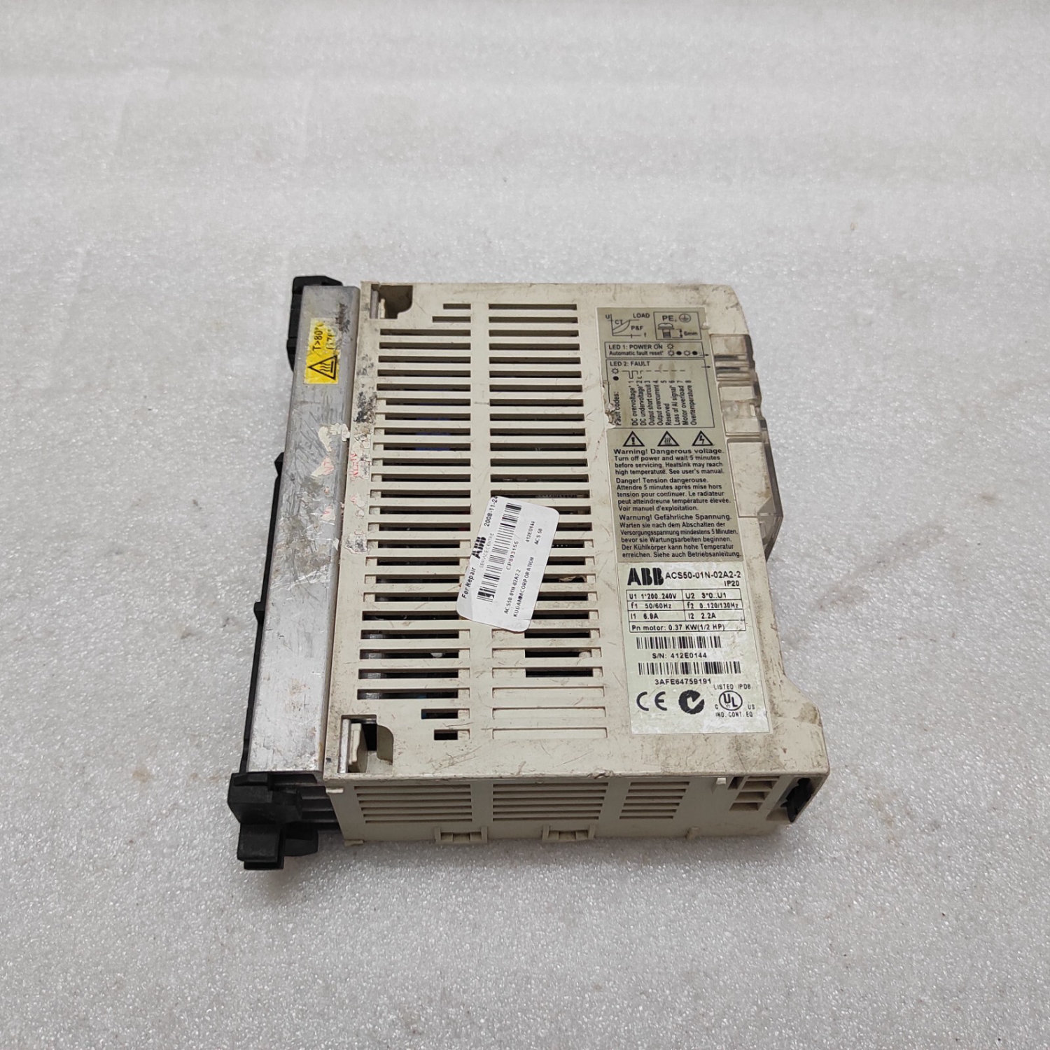 ABB ACS50-01N-02A2-2 INVERTER DRIVE 0.37kW 0.5HP 3AFE64759191 - Image 3