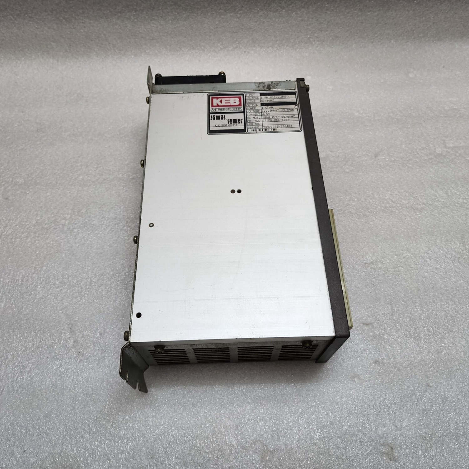 KEB 07.F0.R01-1228 FREQUENCY INVERTER 0.75KW KARL E BRINKMANN - Image 3