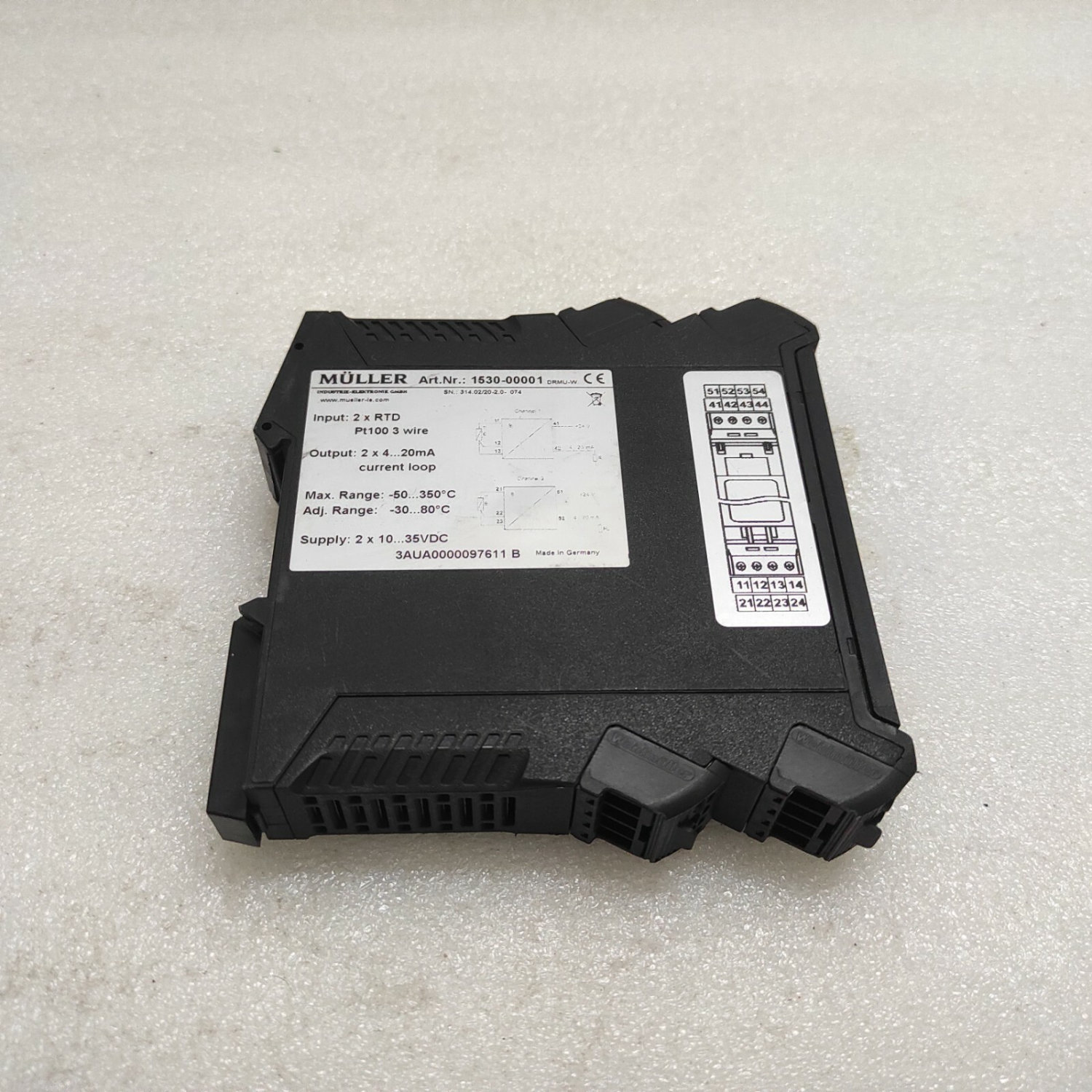 MULLER 1530-00001 DRMU-W TEMPERATURE CONTROLLER 10-35VDC - Image 2
