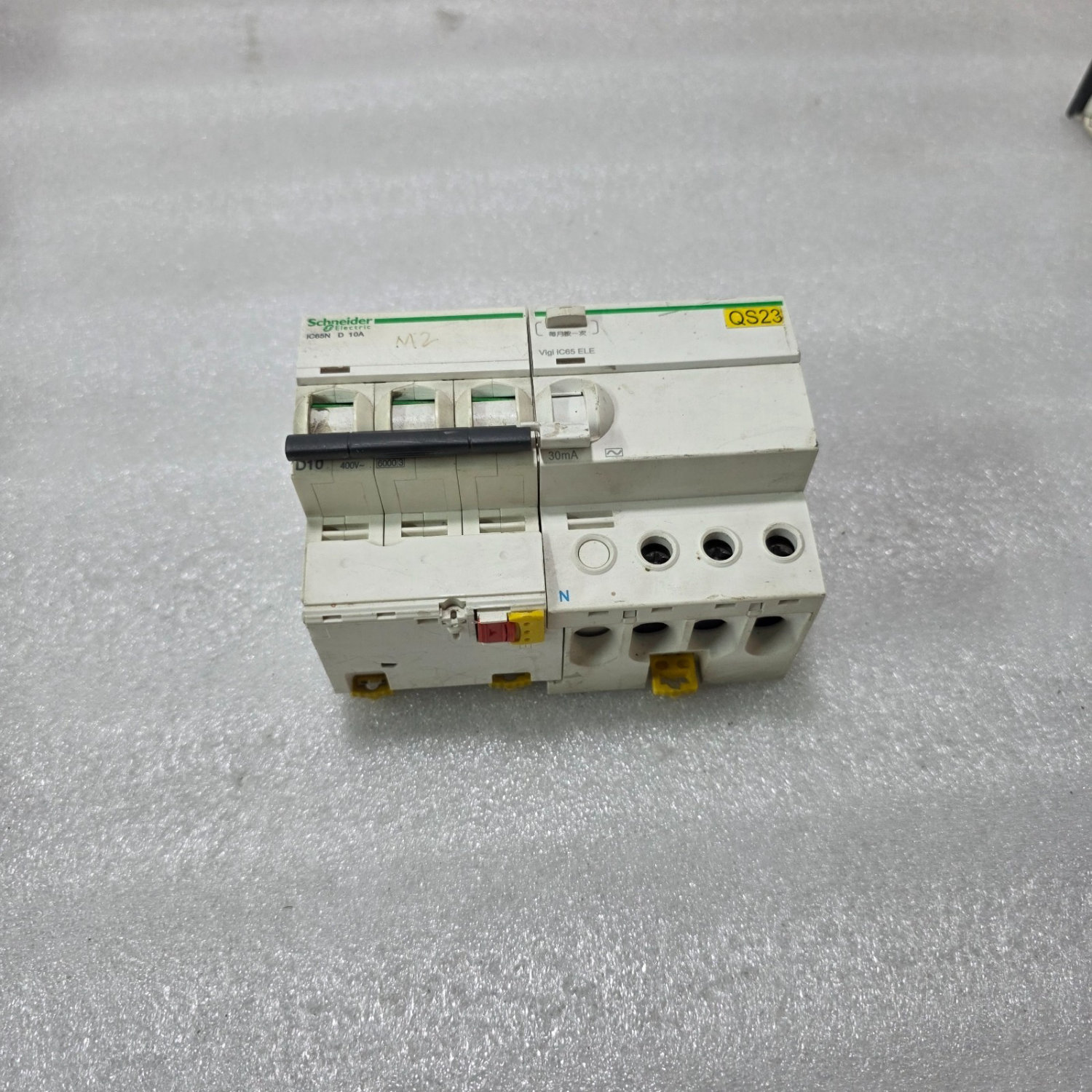 S ELECTRIC IC65N + VIGI IC65 ELE 3P+N 10A TYPE D 400V 6KA MCB RCD COMBINED UNIT