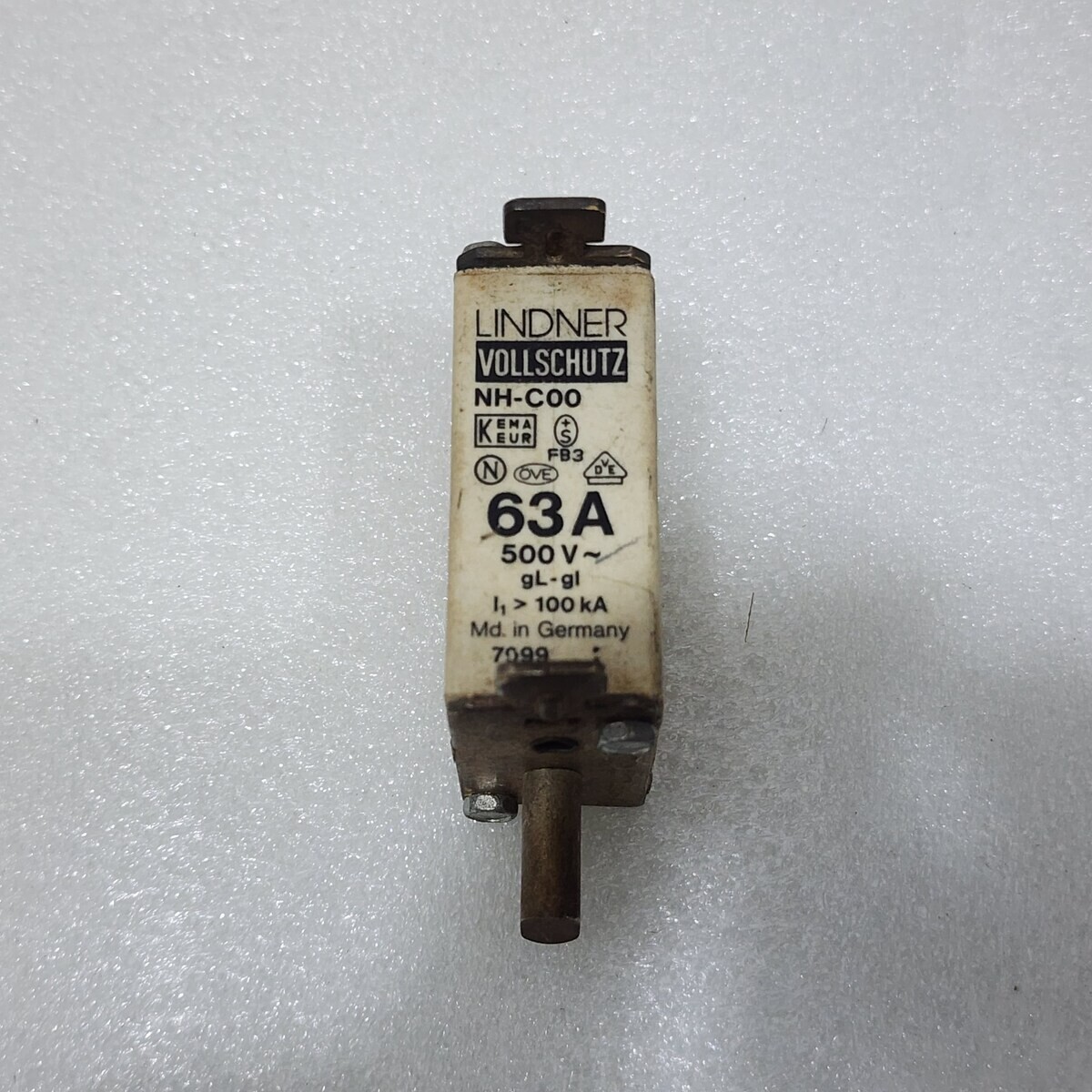 LINDNER NH-C00 63A FUSE 7099 63A/500V