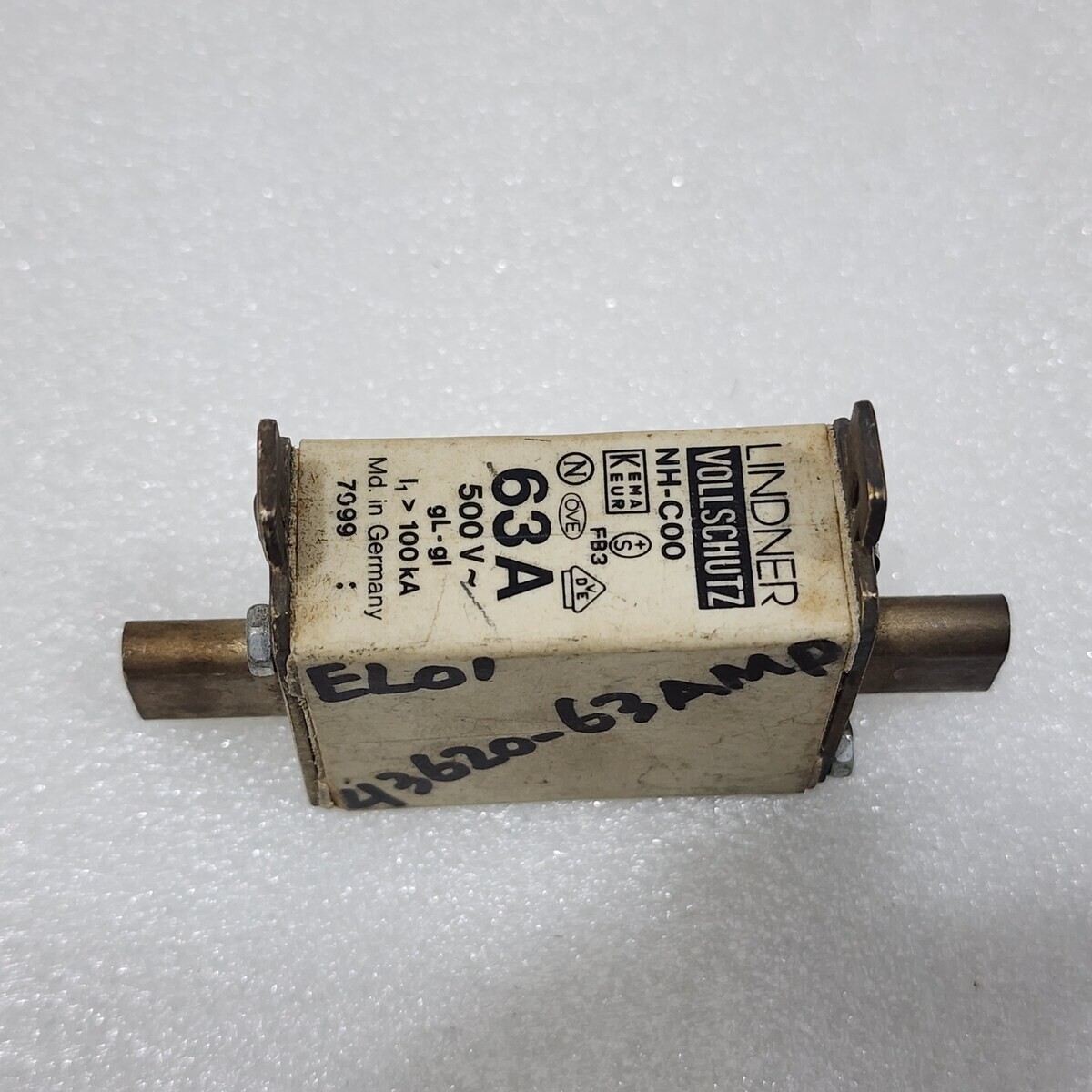 LINDNER NH-C00 63A FUSE 7099 63A/500V - Image 2