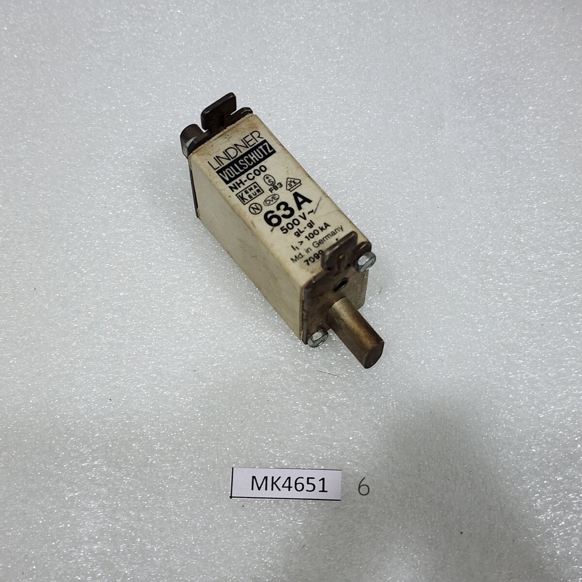 LINDNER NH-C00 63A FUSE 7099 63A/500V - Image 6