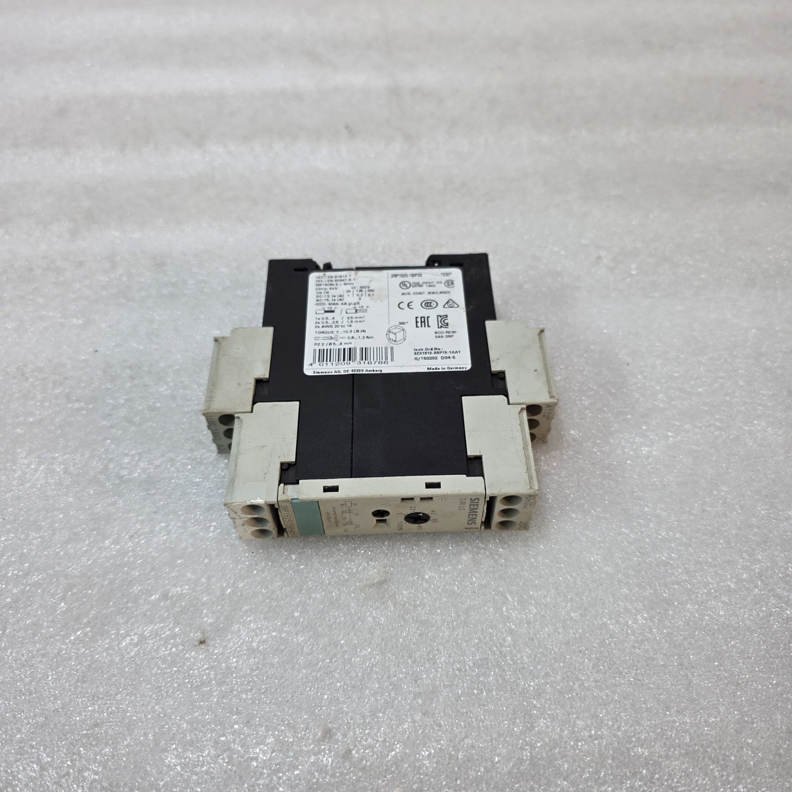 SIEMENS SIRIUS 3RP1525-1BP30 ON-DELAY TIME RELAY 24 V AC/DC - Image 3