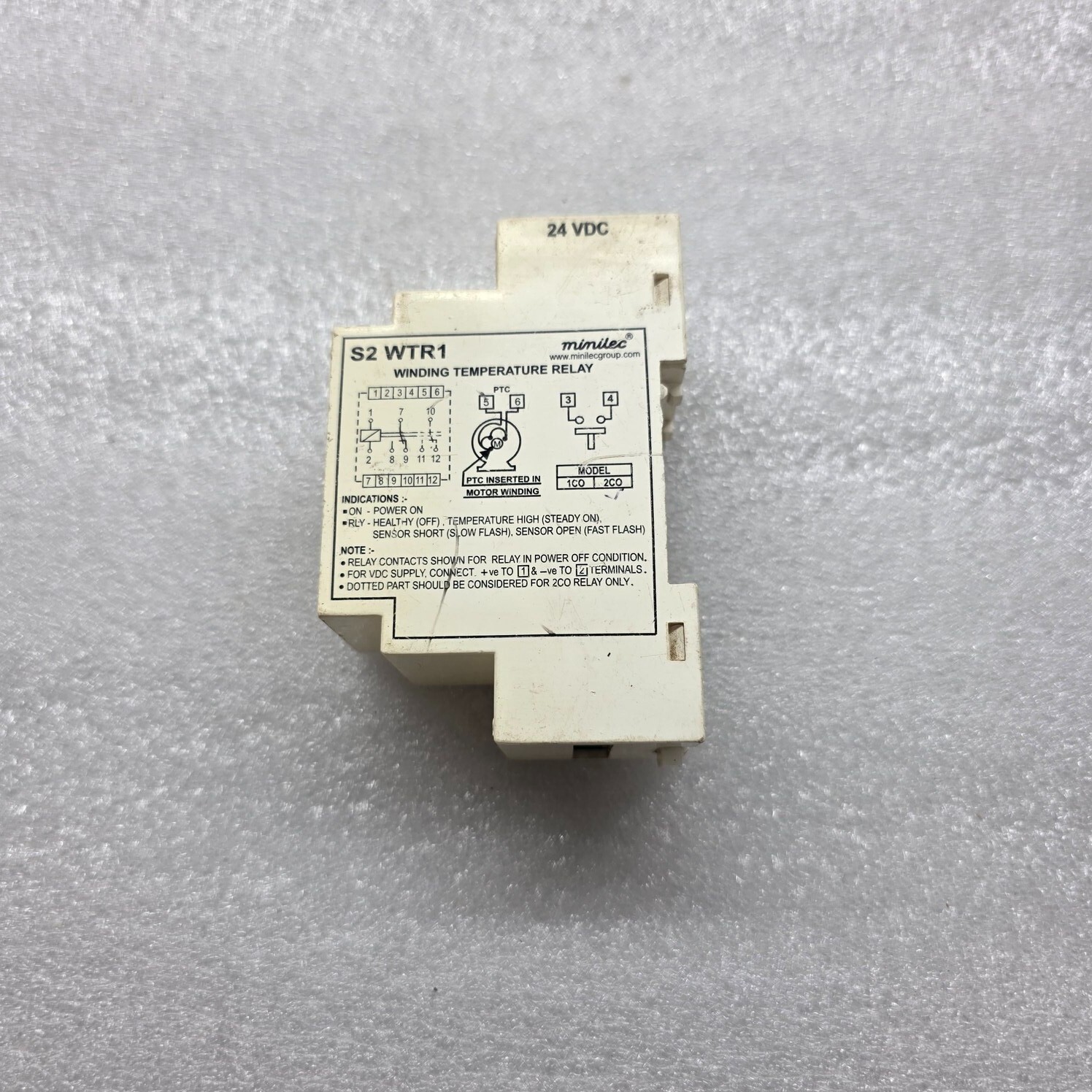 MINILEC S2 WTR1 WINDING TEMPERATURE RELAY - Image 3