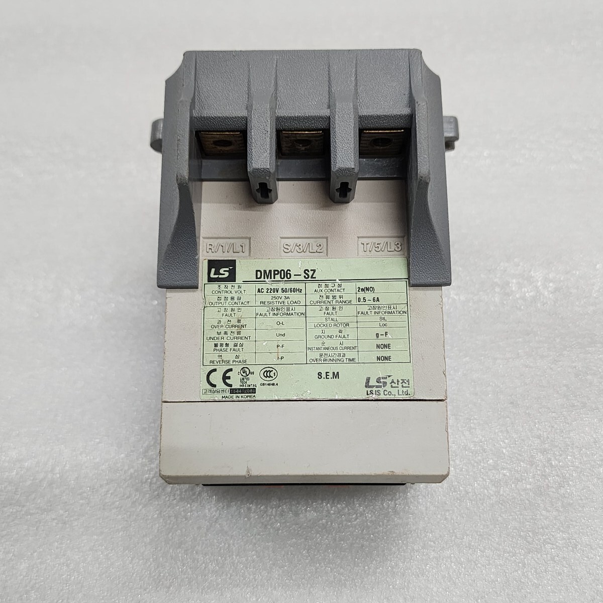 LS ELECTRIC DMP06-SZ MOTOR PROTECTION RELAY 220V - Image 3