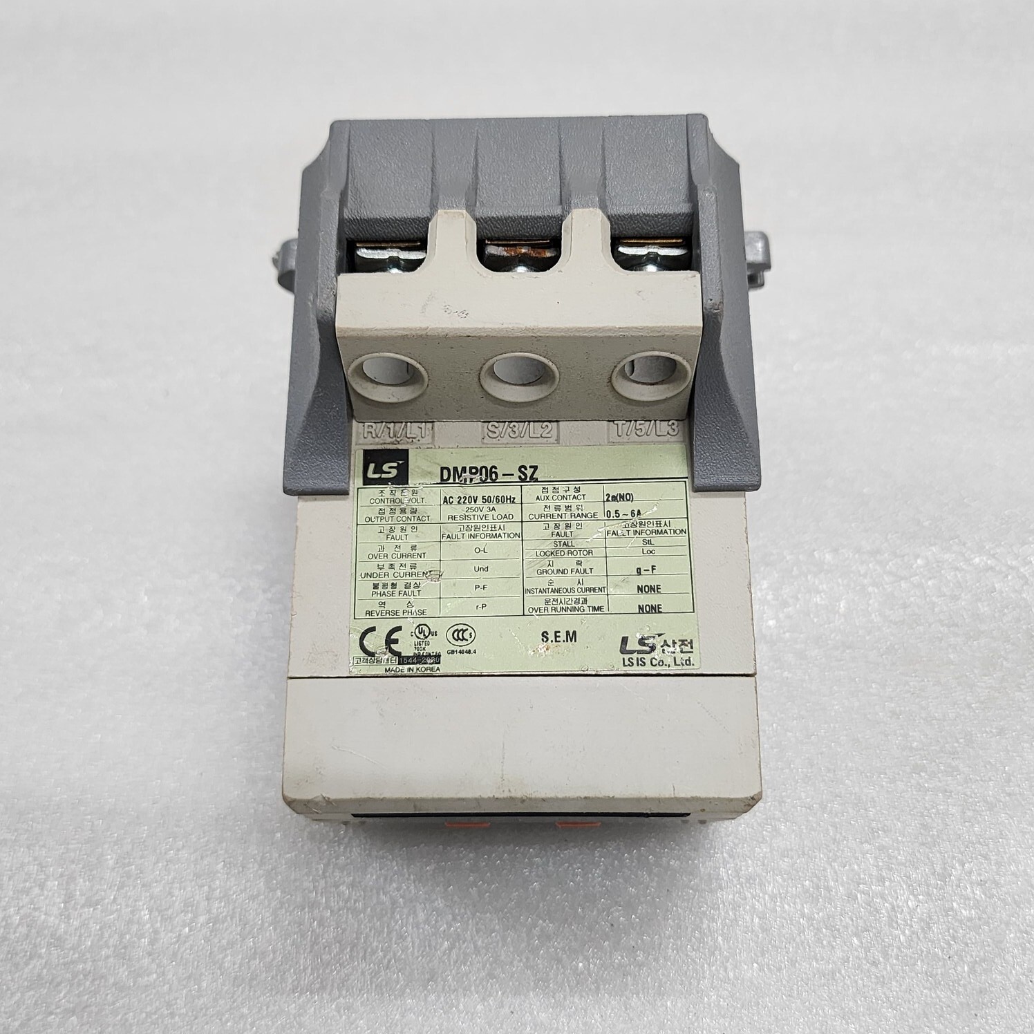 LS ELECTRIC DMP06-SZ MOTOR PROTECTION RELAY 220V - Image 11