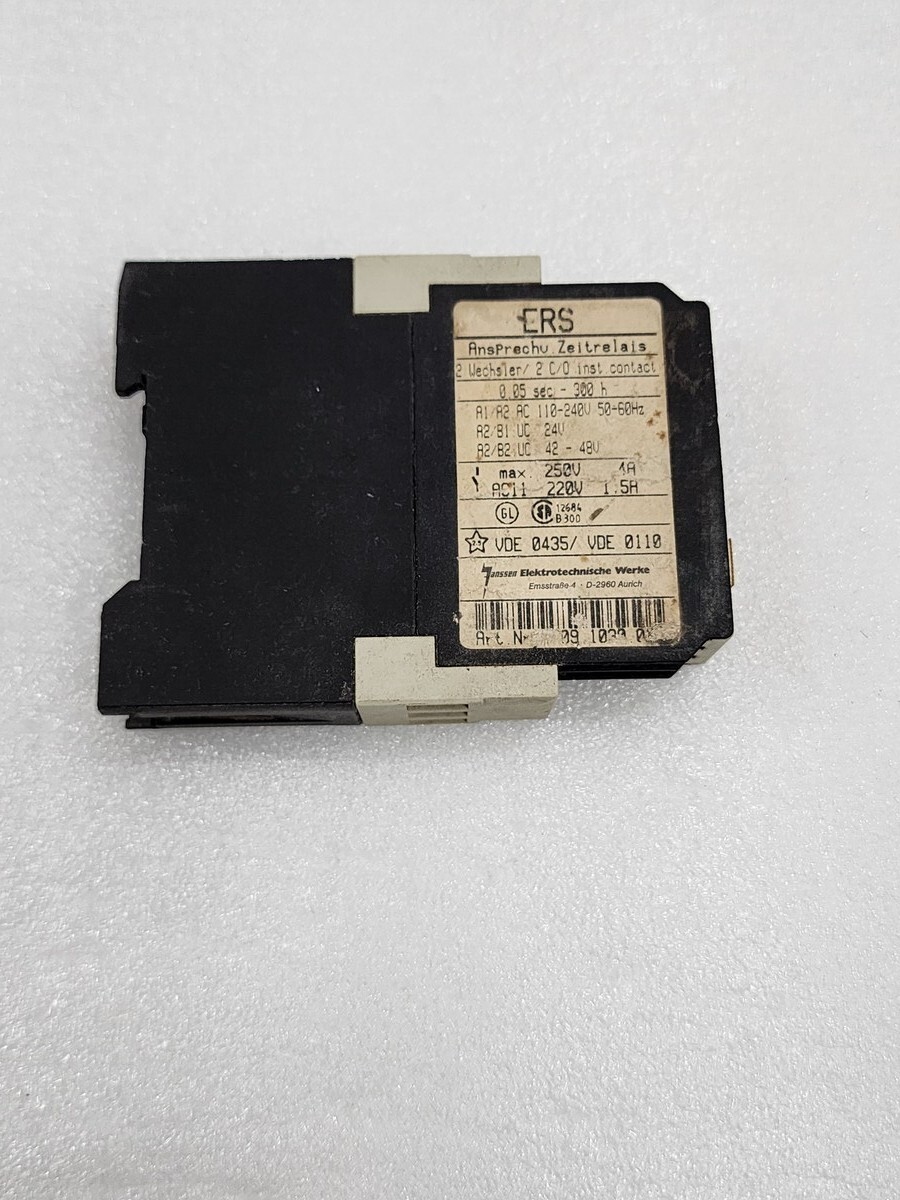 Janssen ERS Timer Relay E09 1030 0X3 110-240VAC/24V AC-DC/42-48V AC-DC 0.05S-300 - Image 3
