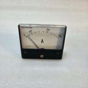 DAIICHI LSK-12C ANALOG AMMETER 0–1200A PANEL METER, CT 1200/5A, CLASS 1.5