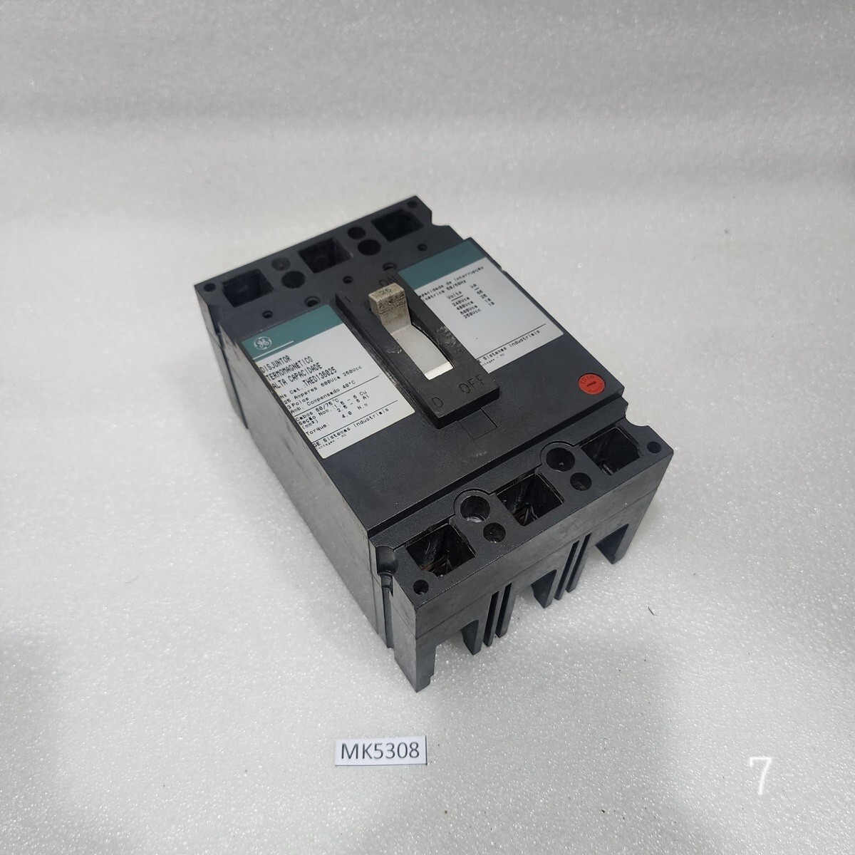 GE THED136025 3-POLE CIRCUIT BREAKER 25A GENERAL ELECTRIC - Image 7
