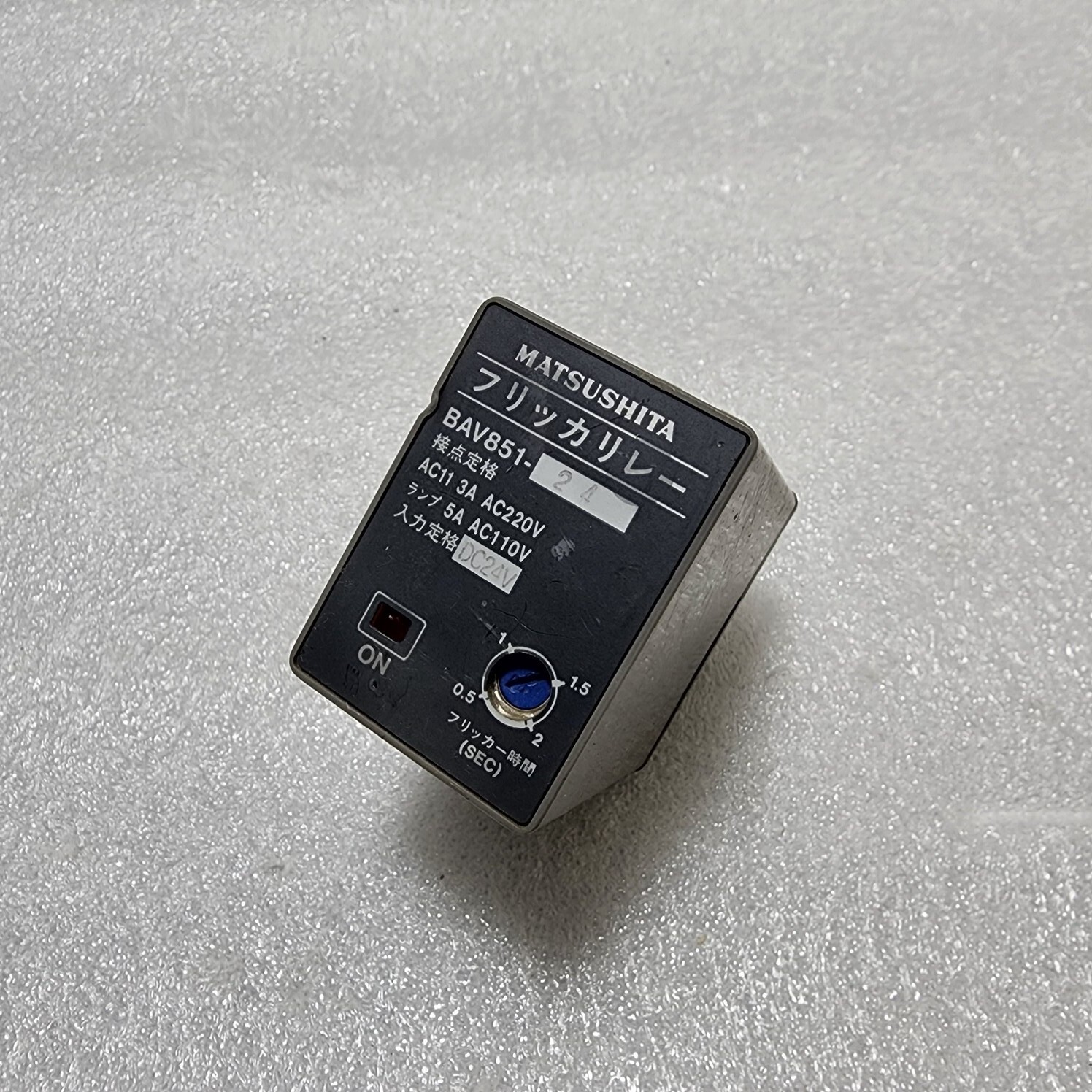 MATSUSHITA BAV851-24 FLICKER RELAY 24VDC - Image 2