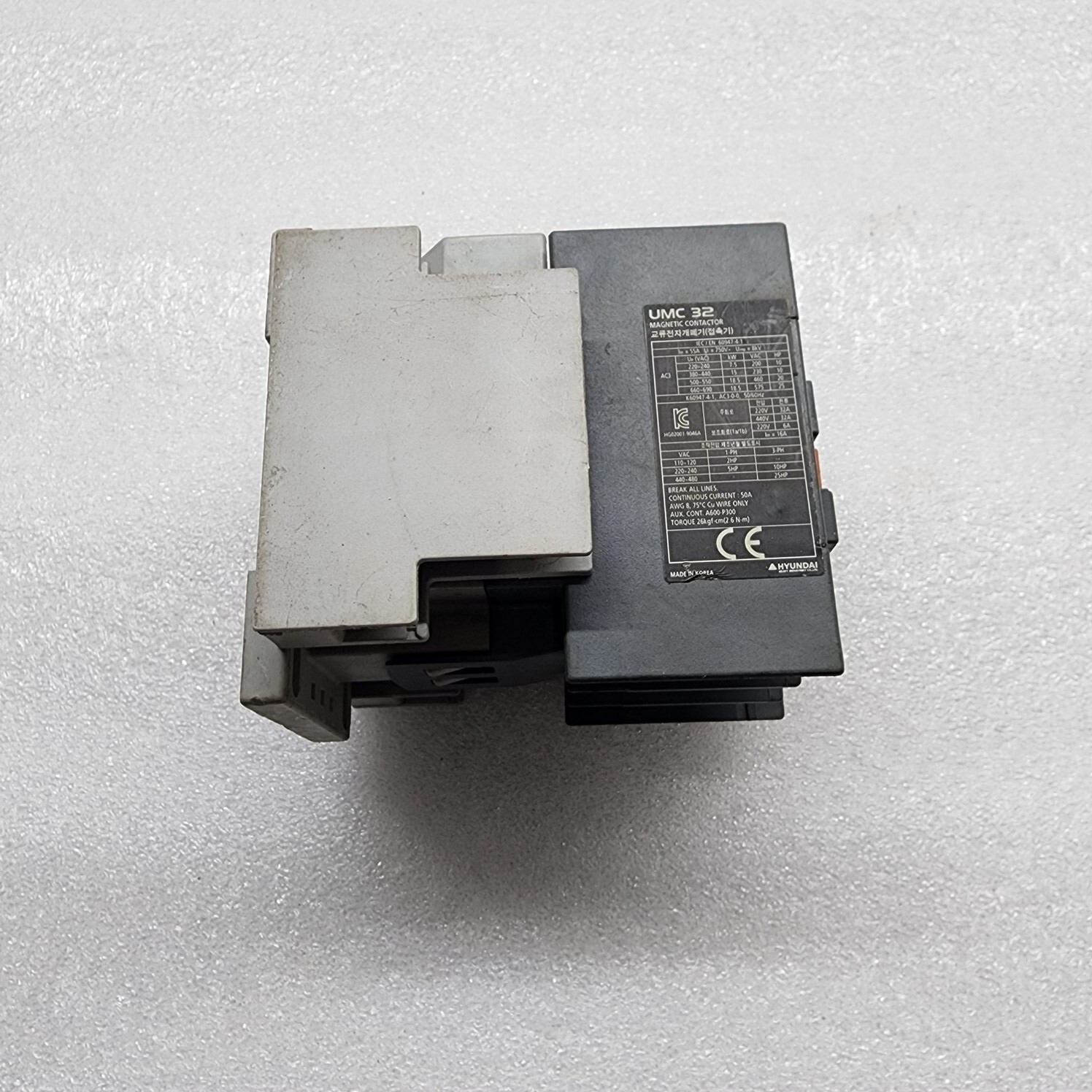 HYUNDAI UMC 32 MAGNETIC CONTACTOR COIL VOLTAGE 100-110V - Image 3