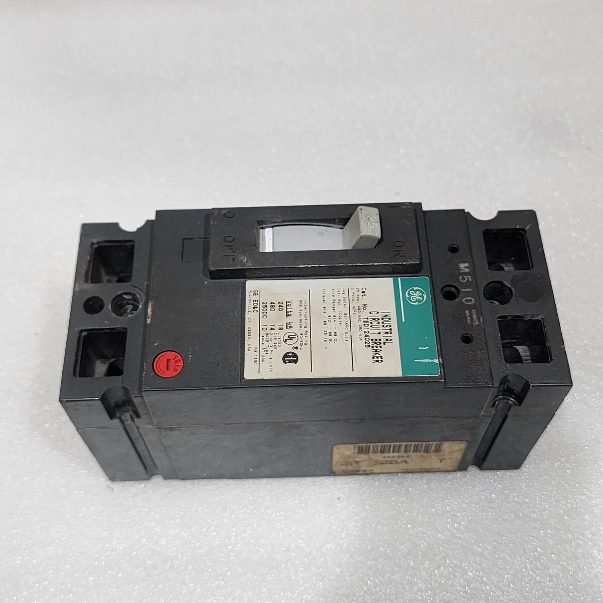 GE TED124025 2-POLE CIRCUIT BREAKER 25A GENERAL ELECTRIC - Image 2