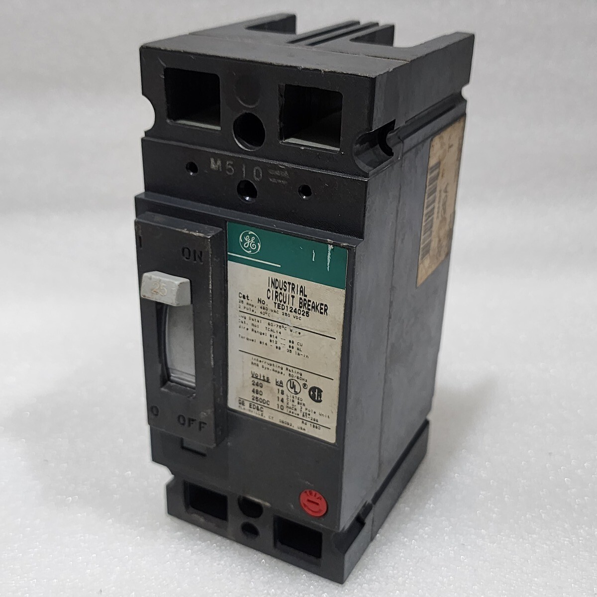GE TED124025 2-POLE CIRCUIT BREAKER 25A GENERAL ELECTRIC - Image 3