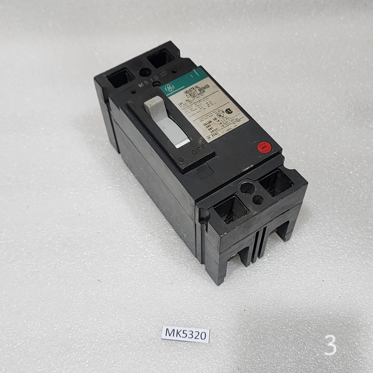 GE TED124025 2-POLE CIRCUIT BREAKER 25A GENERAL ELECTRIC - Image 7