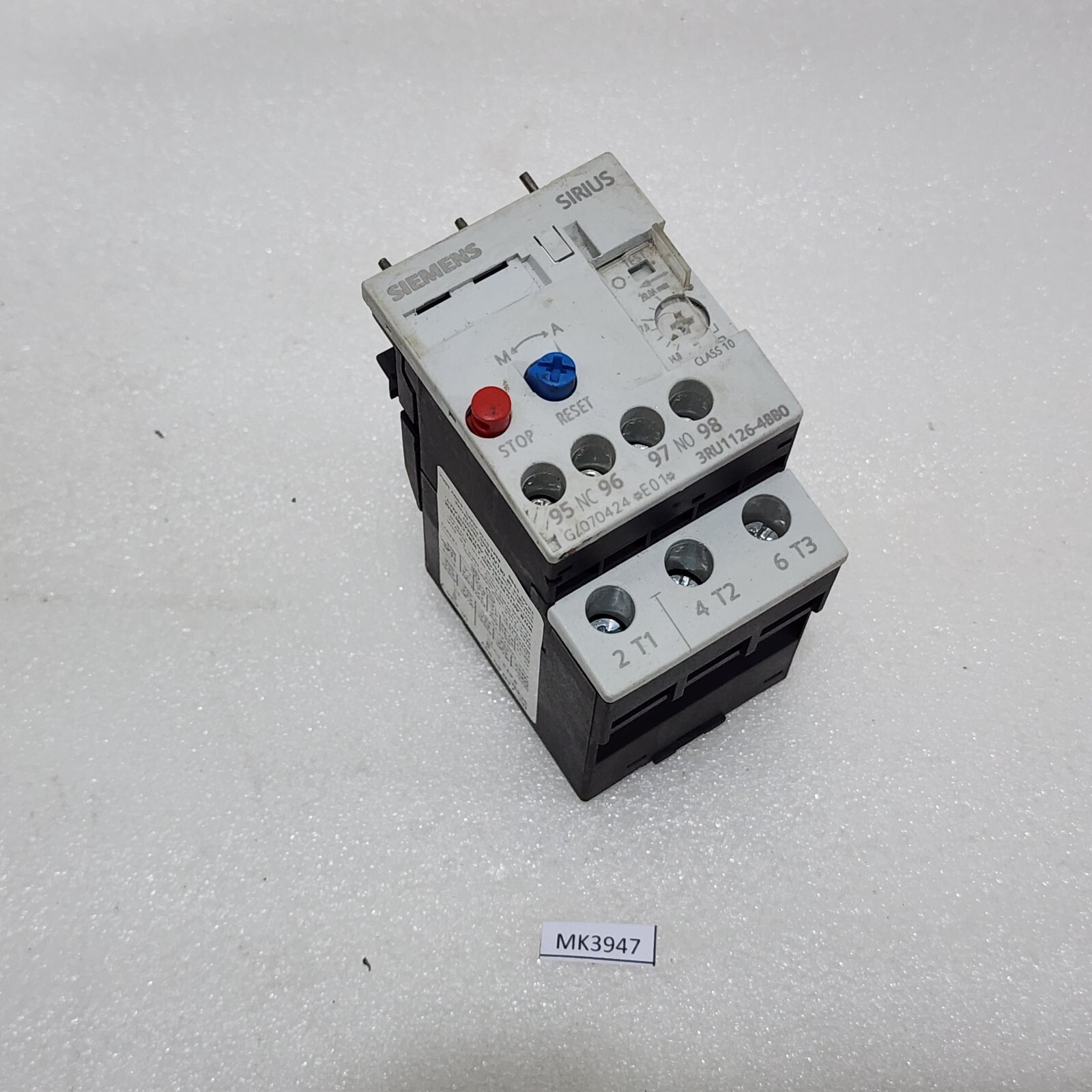 SIEMENS SIRIUS 3RU1126-4BB0 THERMAL OVERLOAD RELAY 14-20A - Image 7
