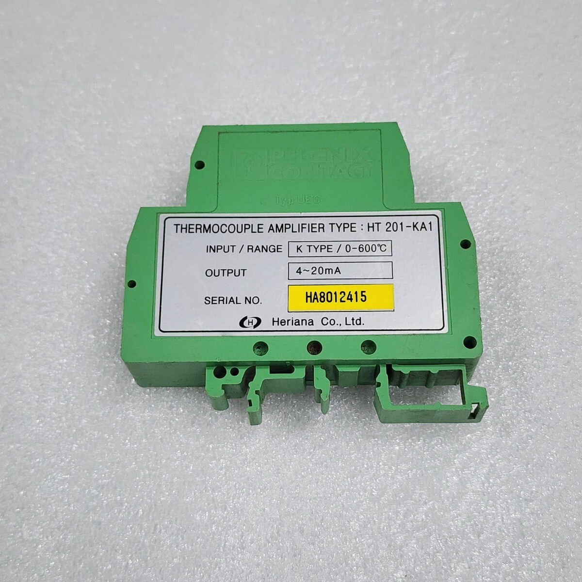 HERIANA HT 201-KA1 THERMOCOUPLE AMPLIFIER 0-600' C - Image 3
