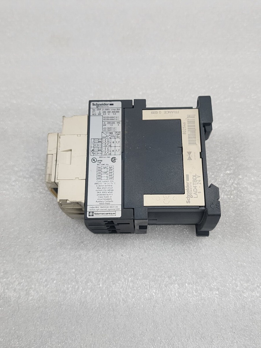 LC1D09BD CONTACTOR 24VDC LAD4TBDL - Image 3