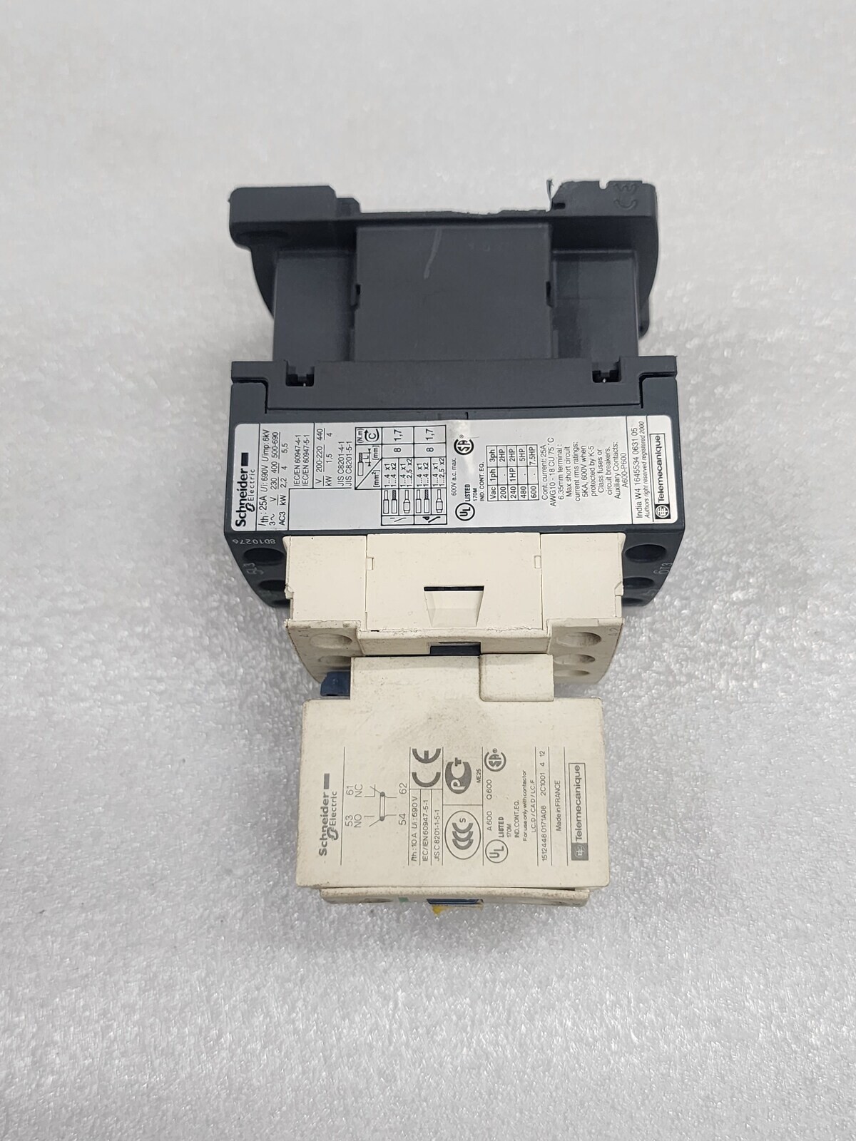 LC1D09 CONTACTOR LADN11 AUX CONTACT BLOCK - Image 4