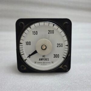 GENERAL ELECTRIC 6477K34187 ANALOG AC AMMETER PANEL METER 0 TO 300 AC AMPERES