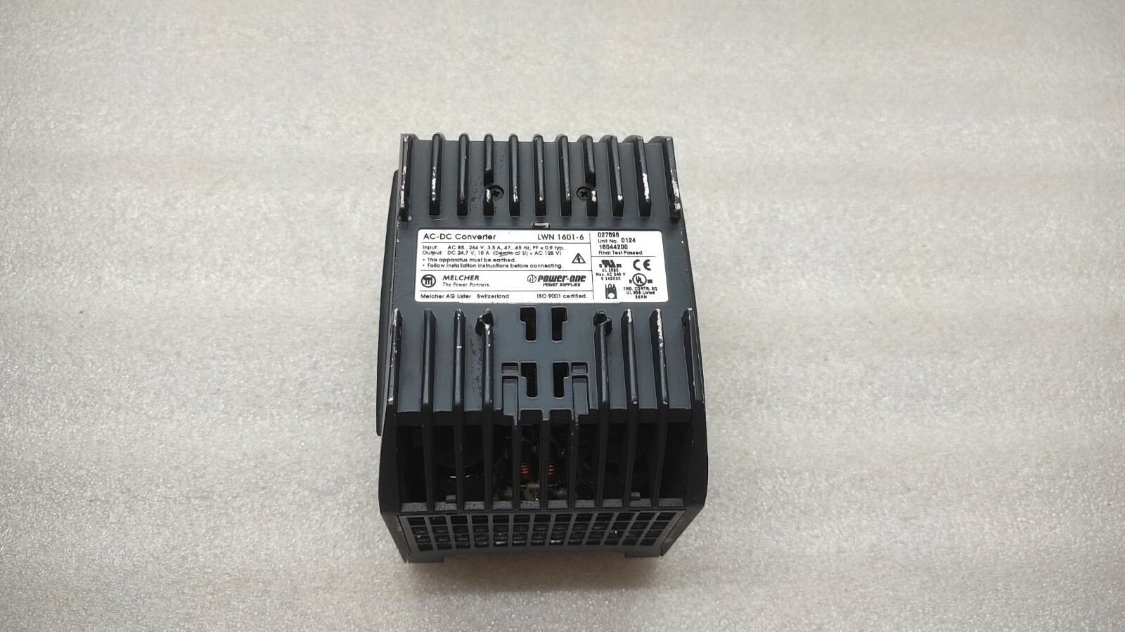 MELCHER POWER ONE CONVERT SELECT LWN 1601-6 AC-DC CONVERTER 24.7VDC 10A - Image 3