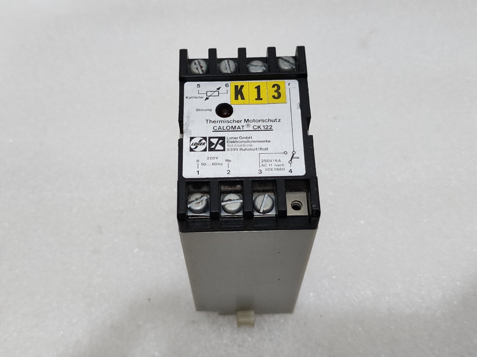 LOHER CALOMAT CK122 THERMISCHER MOTORSCHUTZ 220V