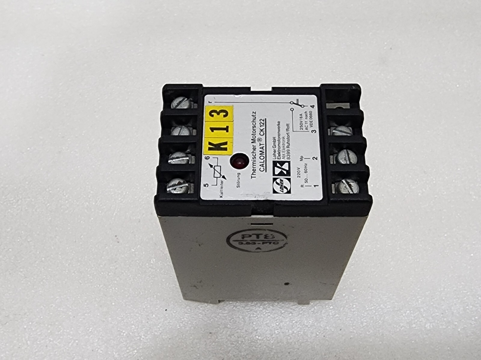 LOHER CALOMAT CK122 THERMISCHER MOTORSCHUTZ 220V - Image 2