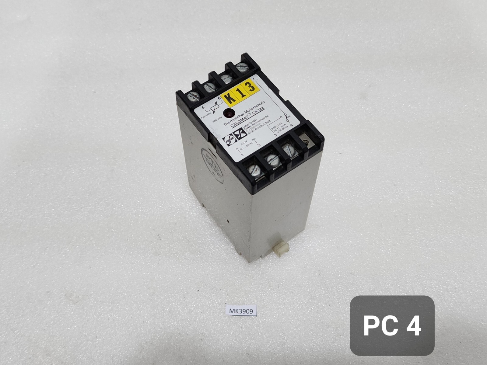 LOHER CALOMAT CK122 THERMISCHER MOTORSCHUTZ 220V - Image 6