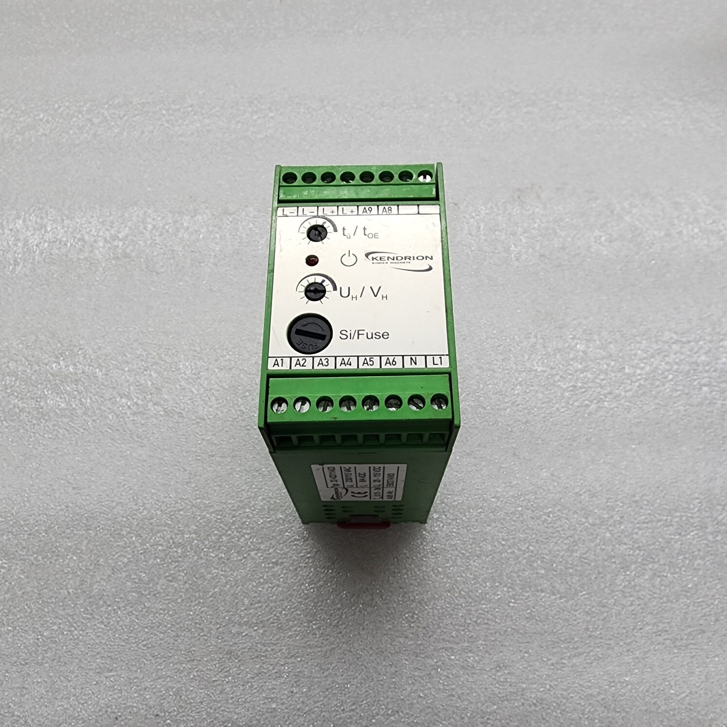 KENDRION 33 43311A03 SINGLE PHASE OVEREXCITATION RECTIFIER E8037A/W3 230/115VAC